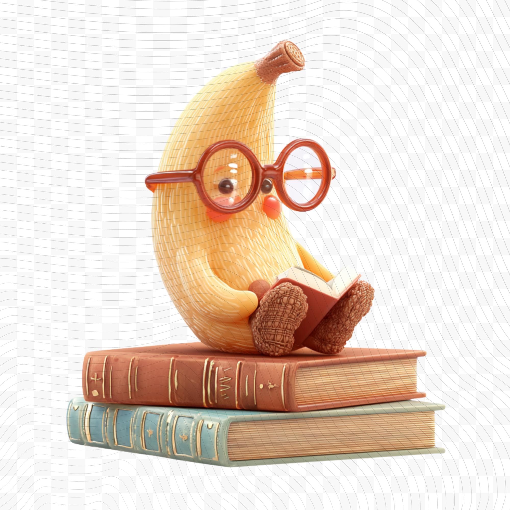 20 Quirky Banana Club Clipart | Transparent Background