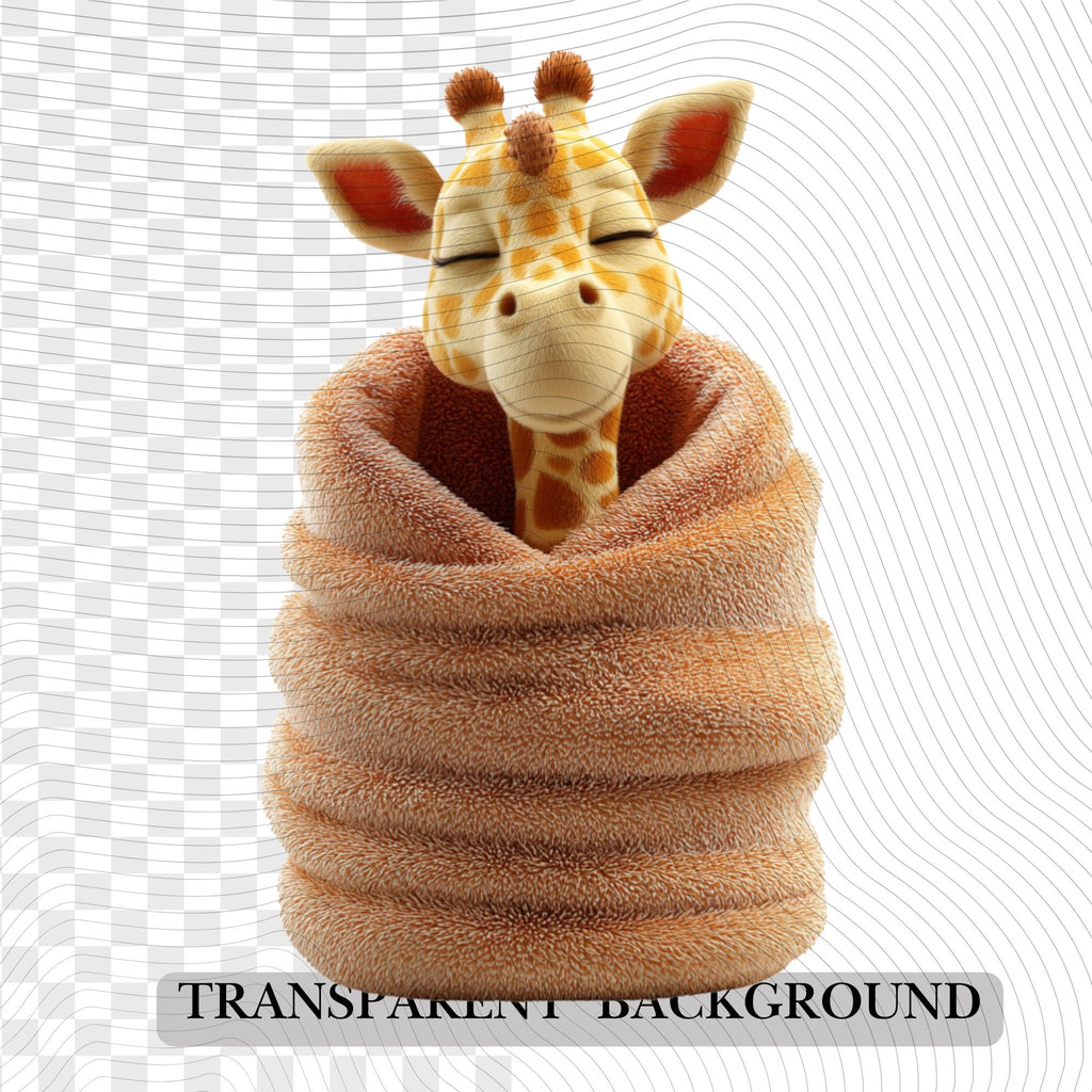 20 Quirky Giraffe Clipart Set | Funny  Characters PNG Transparent Background| 300DPI