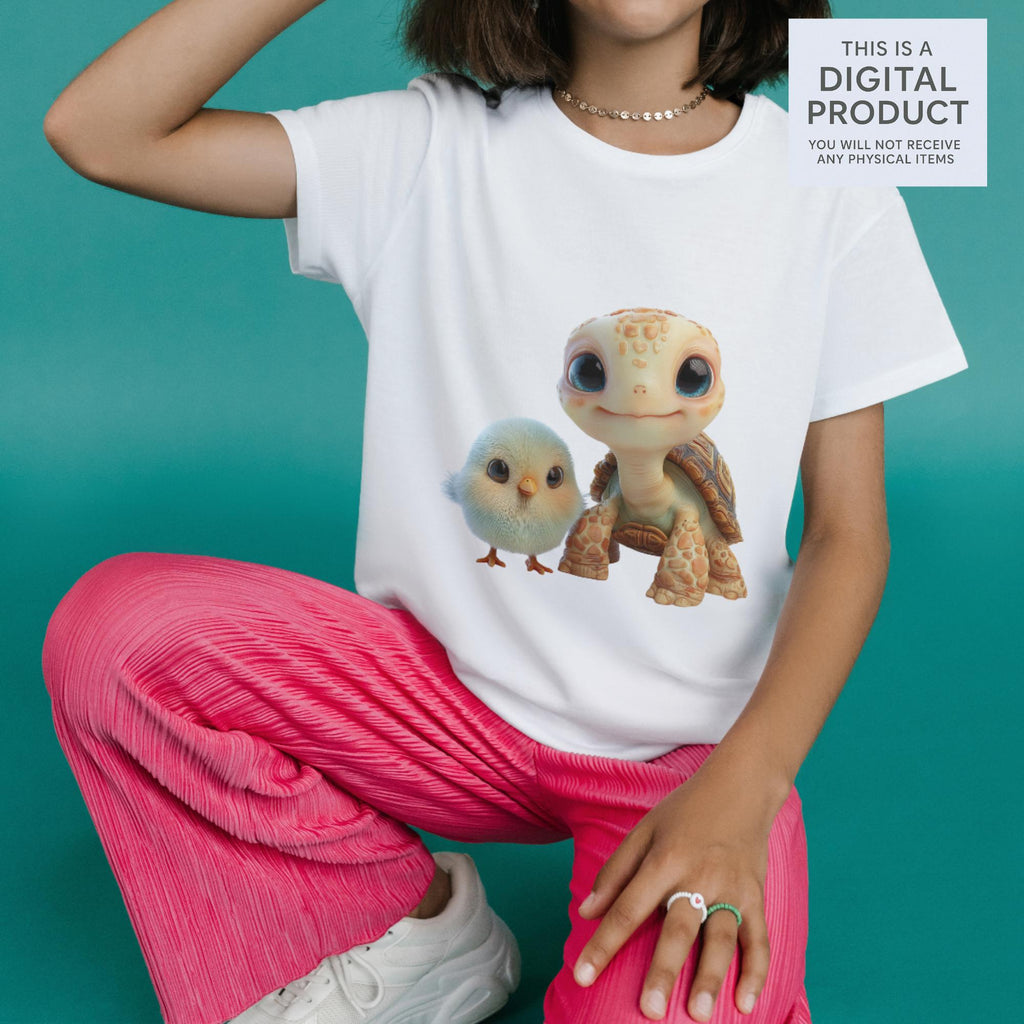 10 Quirky Turtle Clipart Set | Funny Characters PNG Transparent Background| 300DPI