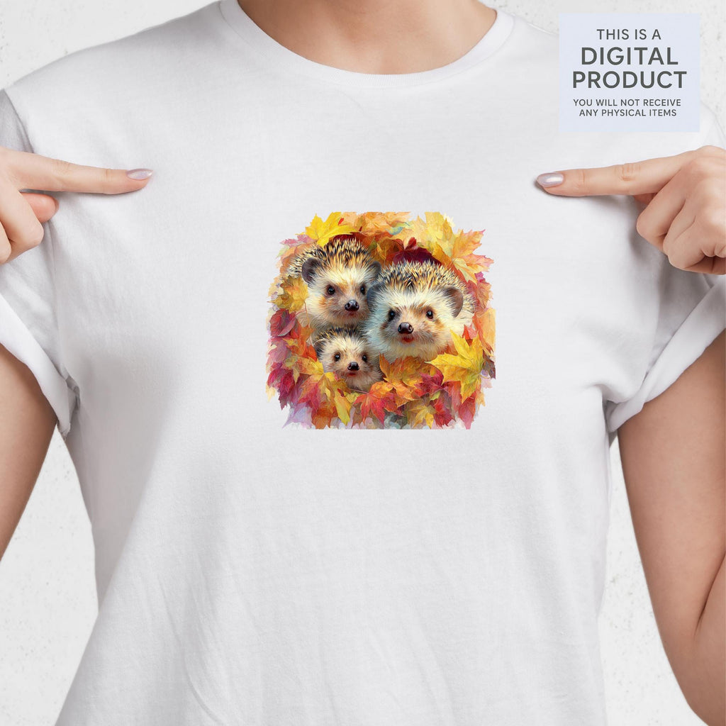 17 Autumn Animals Clipart Bundle: Knitted Crochet Style (Transparent PNG+PDF Digital Download)