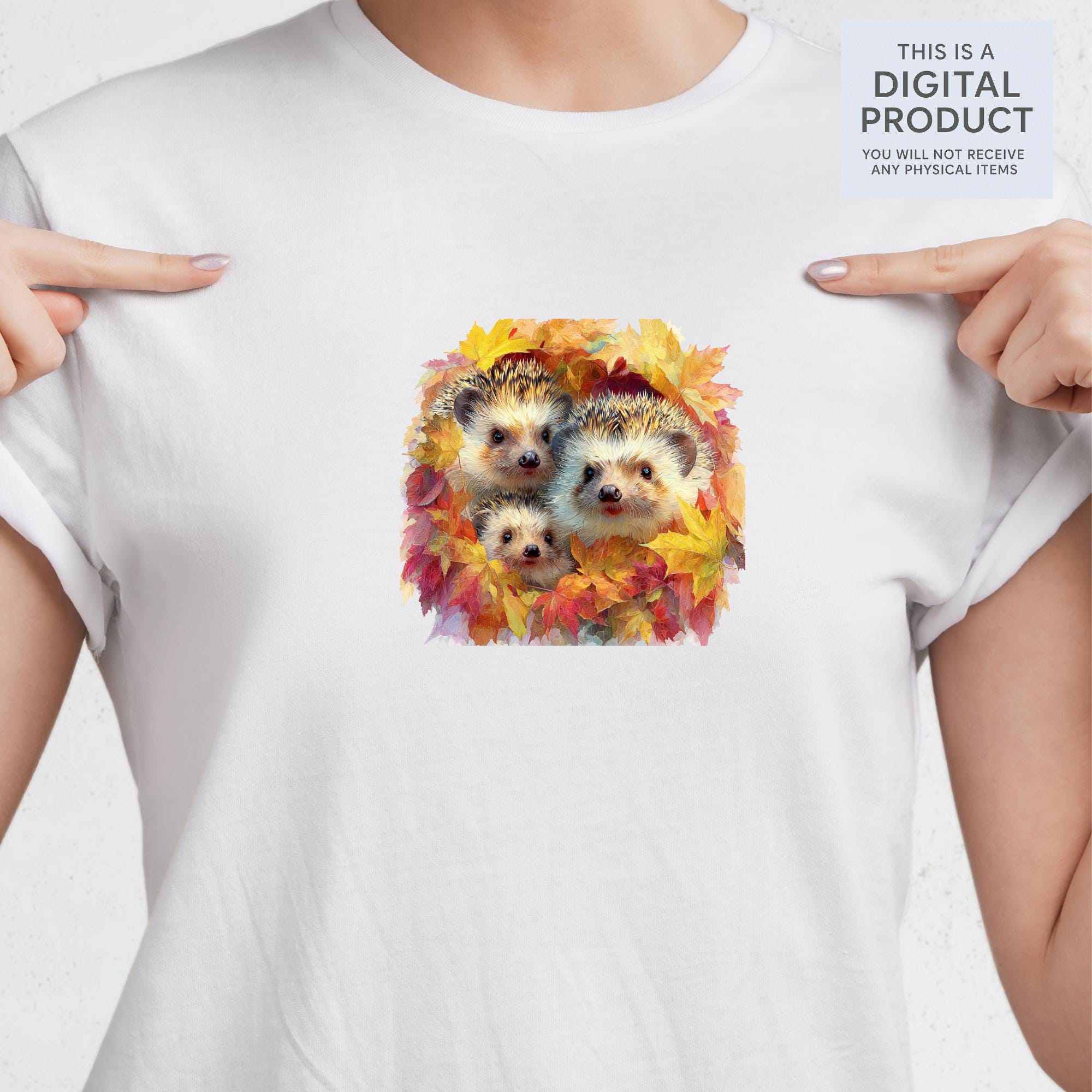 17 Autumn Animals Clipart Bundle: Knitted Crochet Style (Transparent PNG+PDF Digital Download)