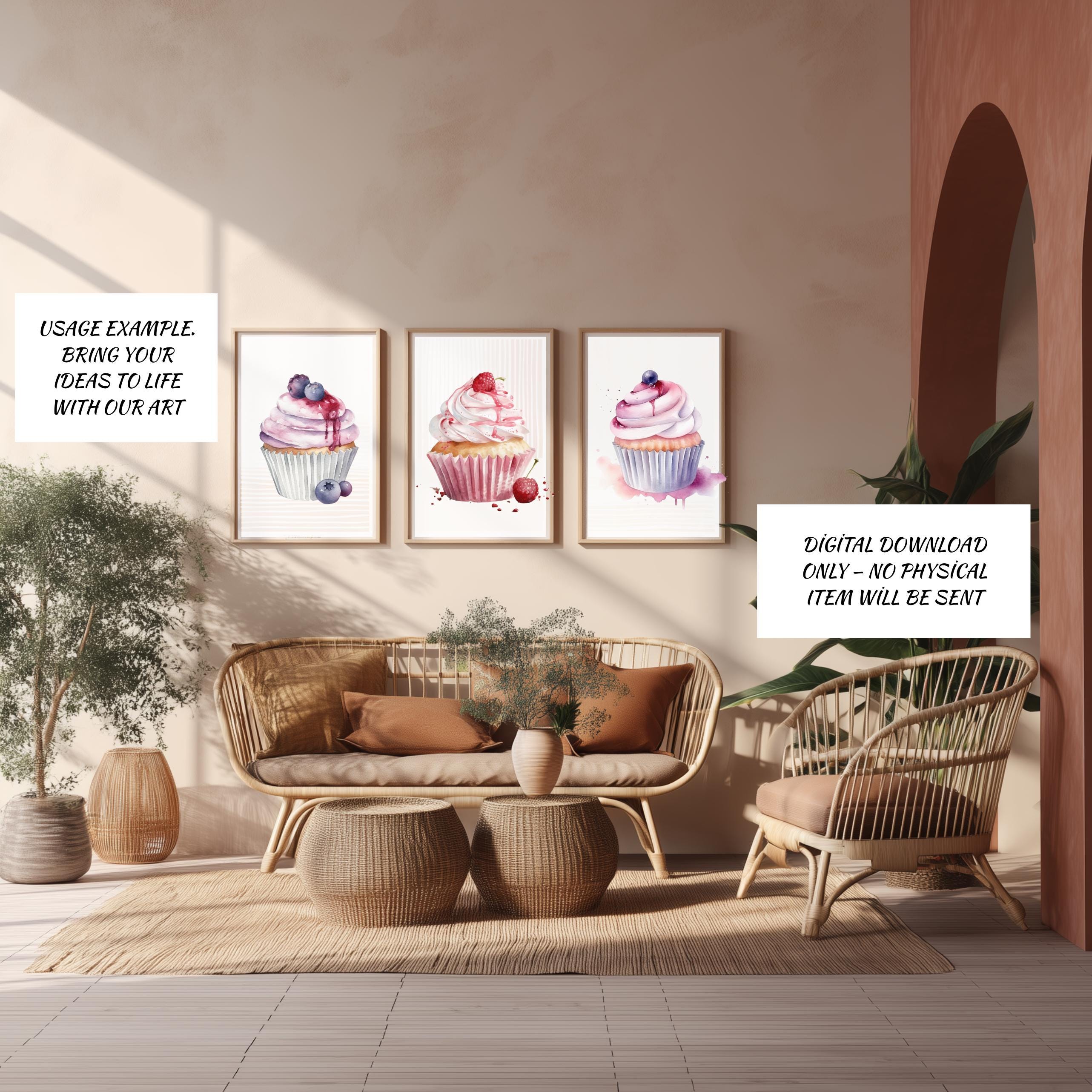 28 CupCake Clipart |Sweet Bakery Illustration| PNG Transparent Background