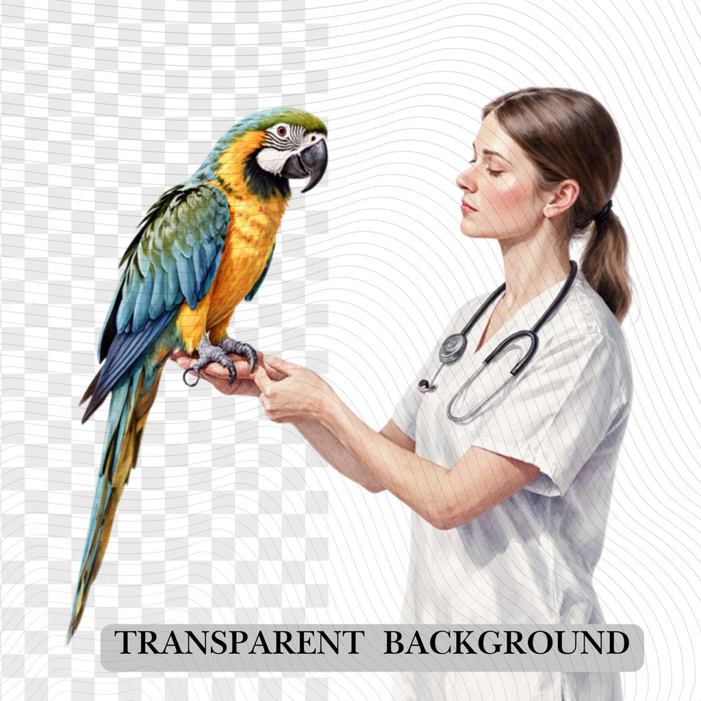 55 Veterinary Tools Clipart|PNG Set, Transparent Background