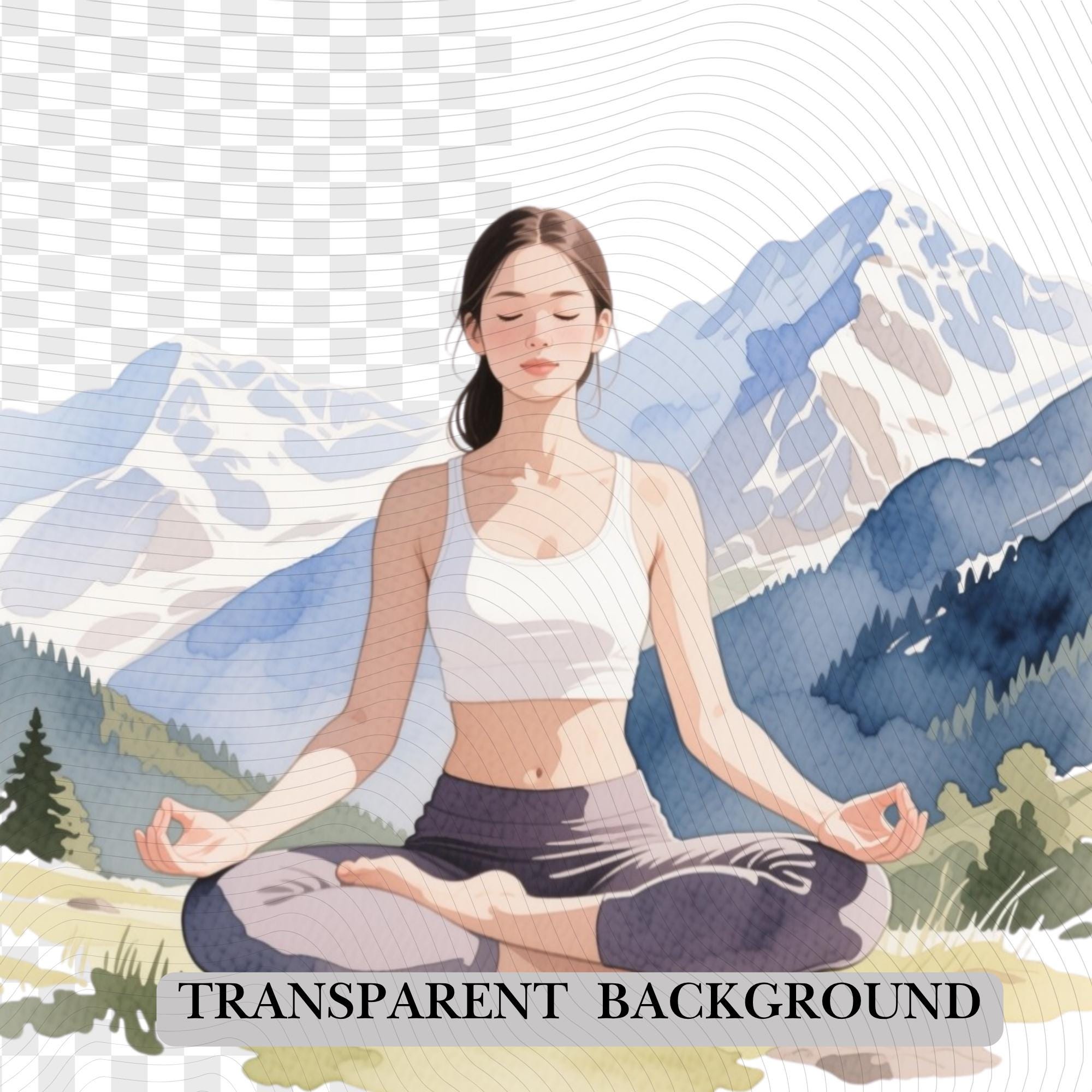 27 Yoga Clipart Bundle | Realistic Yogi PNG Transparent Background