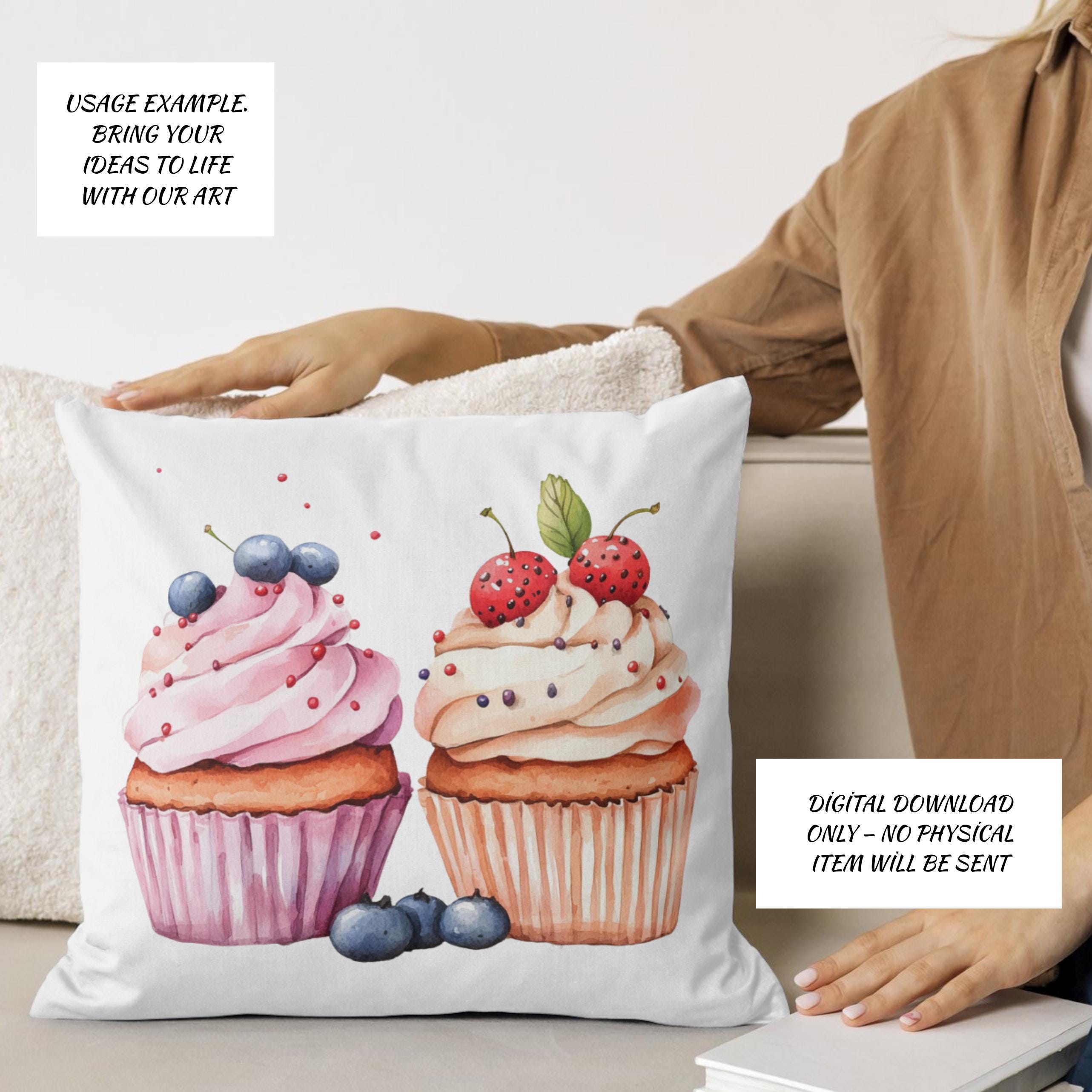 28 CupCake Clipart |Sweet Bakery Illustration| PNG Transparent Background