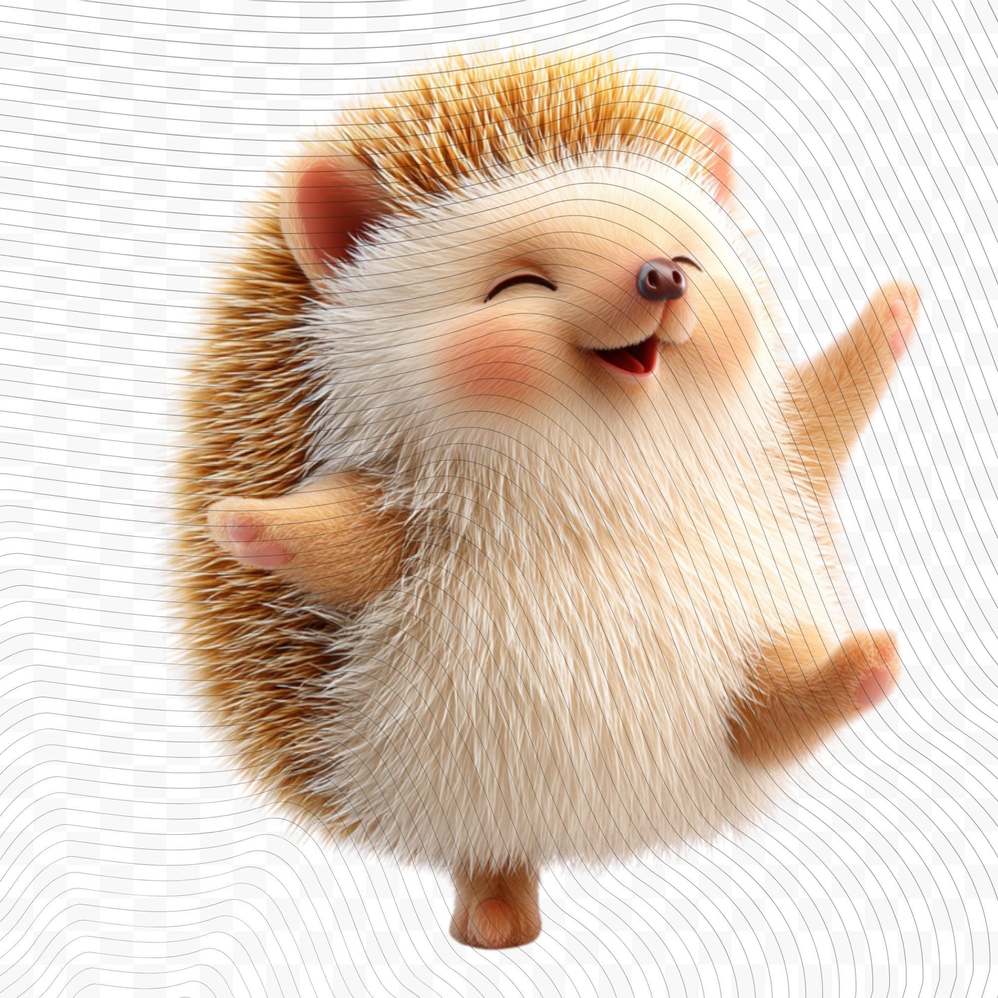 20 Quirky Hedgehog Clipart Set | Funny  Characters PNG Transparent Background| 300DPI