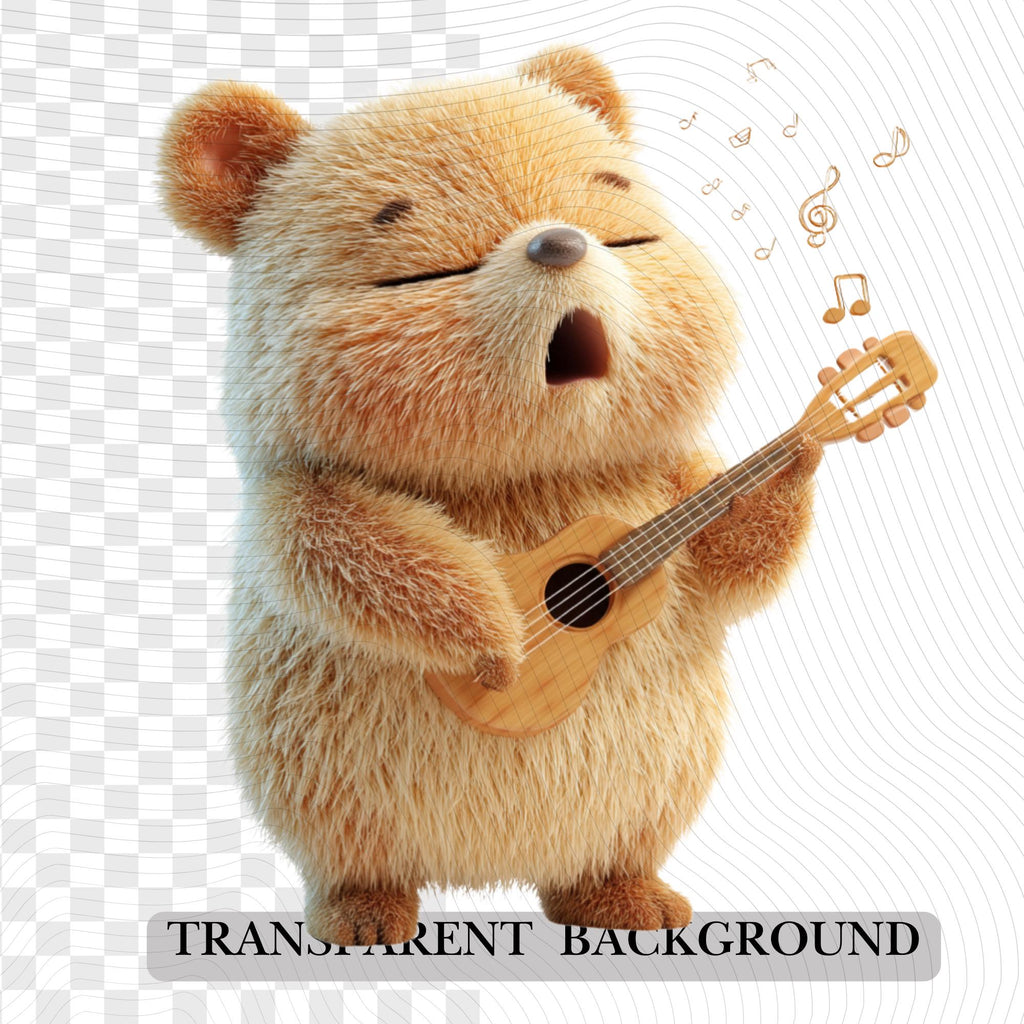 20 Quirky Bear Clipart Bundle | Funny Animal Characters PNG Transparent Background