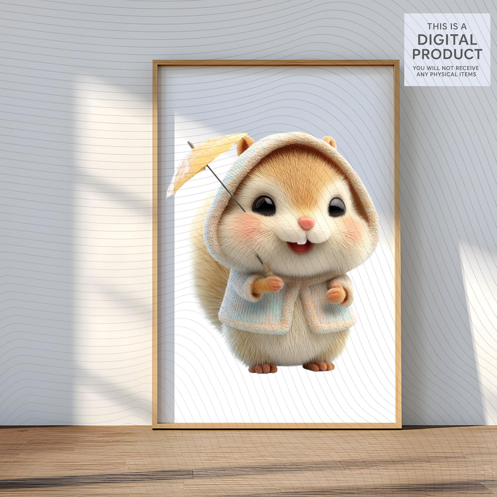 20 Quirky Squirrel Clipart Set | Funny Characters PNG Transparent Background| 300DPI