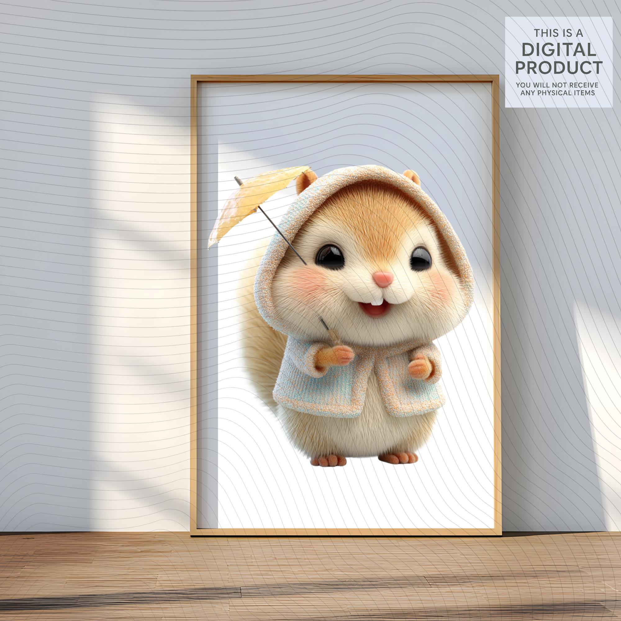 20 Quirky Squirrel Clipart Set | Funny Characters PNG Transparent Background| 300DPI