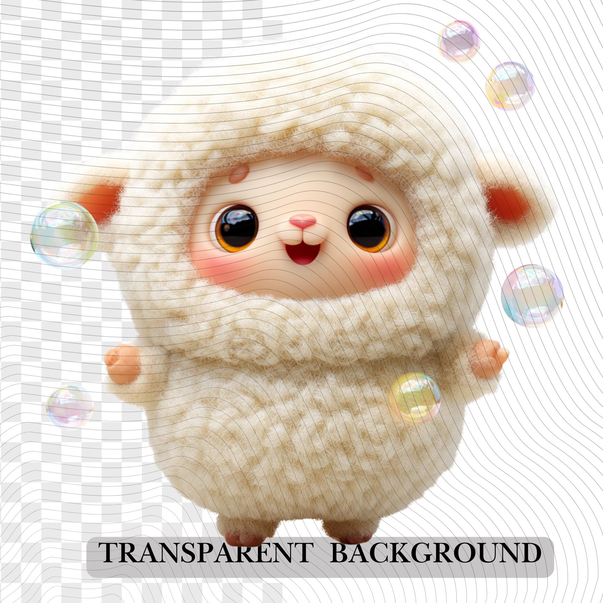 20 Quirky Sheep Clipart Set | Funny Characters PNG Transparent Background| 300DPI