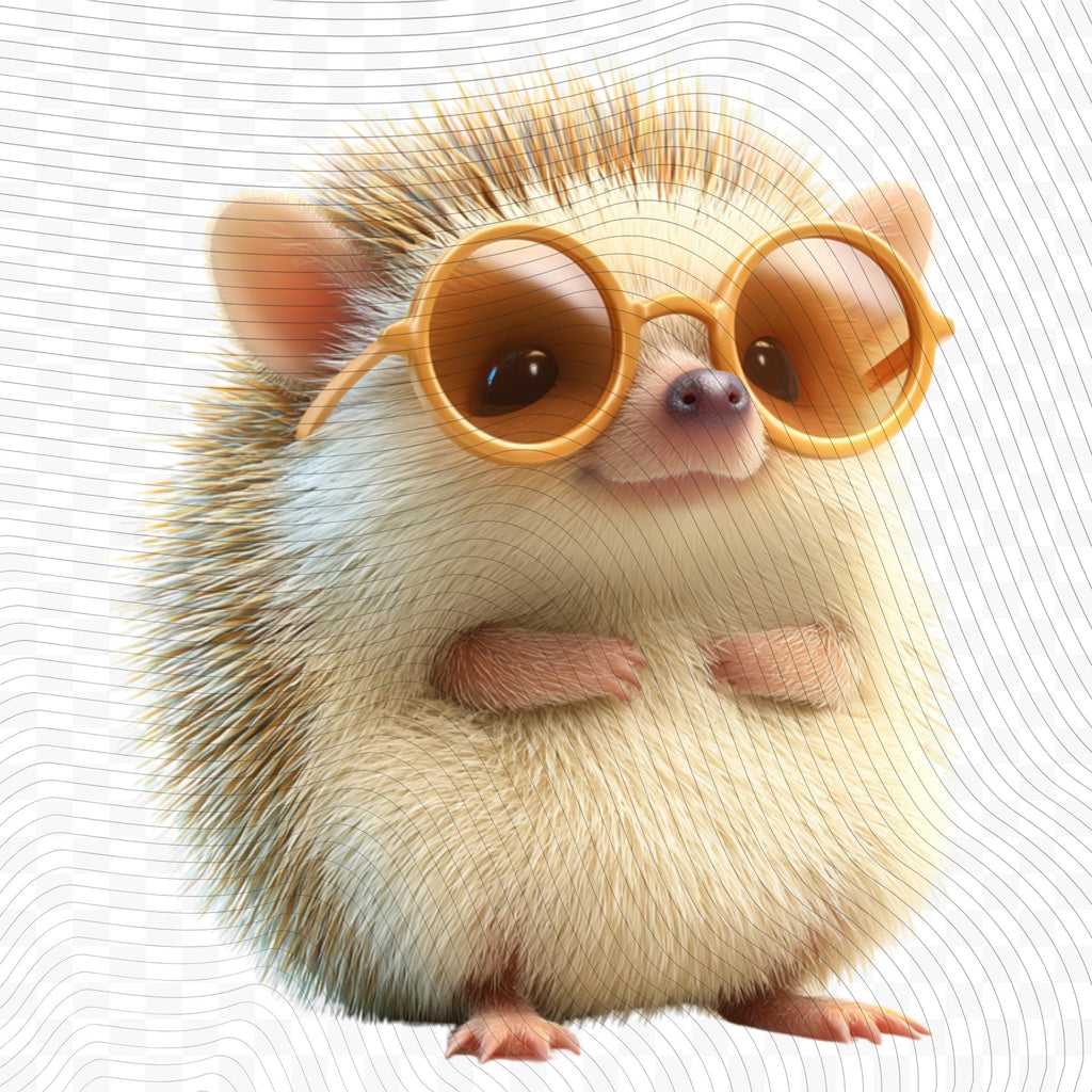 20 Quirky Hedgehog Clipart Set | Funny  Characters PNG Transparent Background| 300DPI