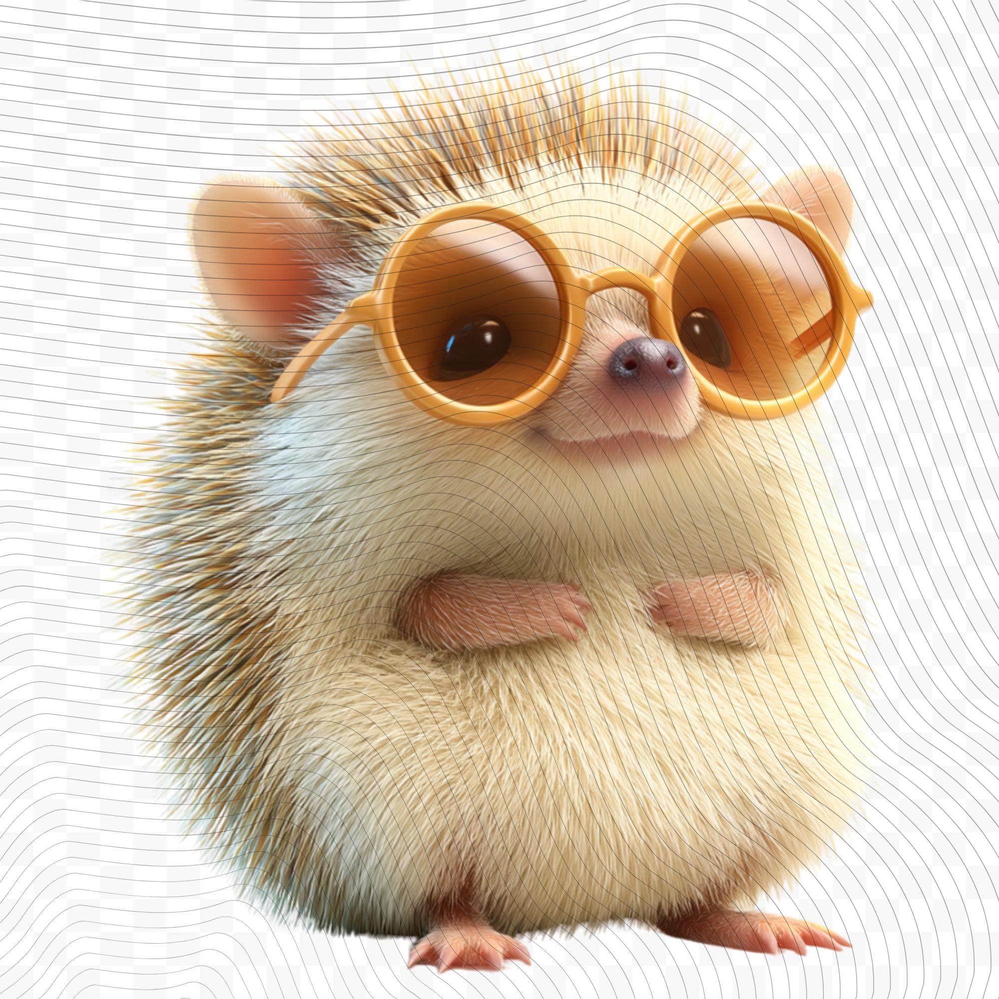 20 Quirky Hedgehog Clipart Set | Funny  Characters PNG Transparent Background| 300DPI