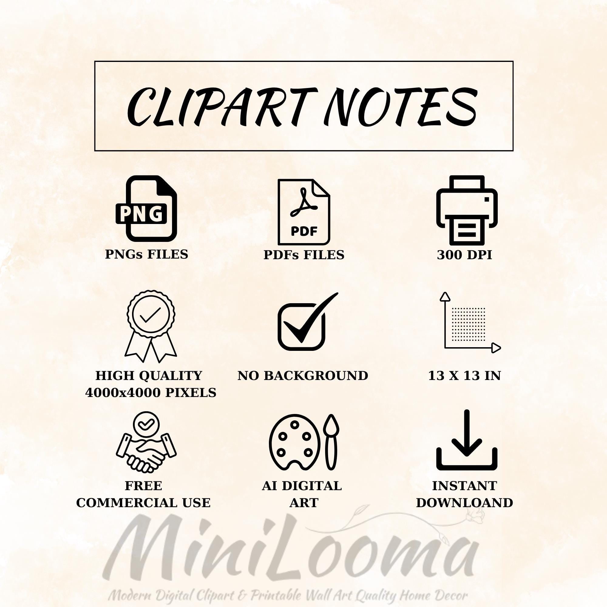 20 Watercolor Animal Clipart Bundle: Taso-Style Kids Stickers (Transparent PNG )