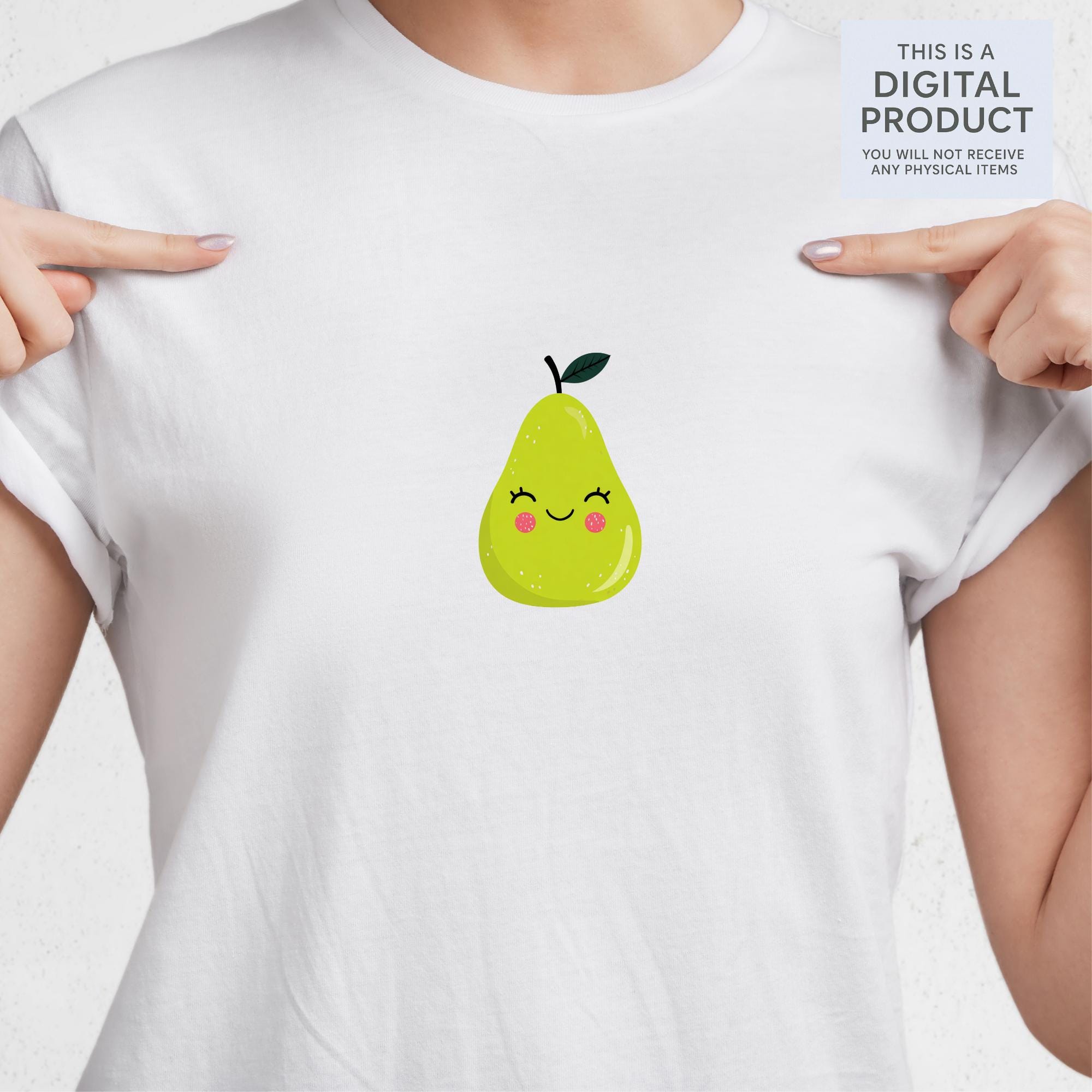 30 Watercolor Pear Clipart Bundle: Botanical Fruit Art (Transparent PNG )