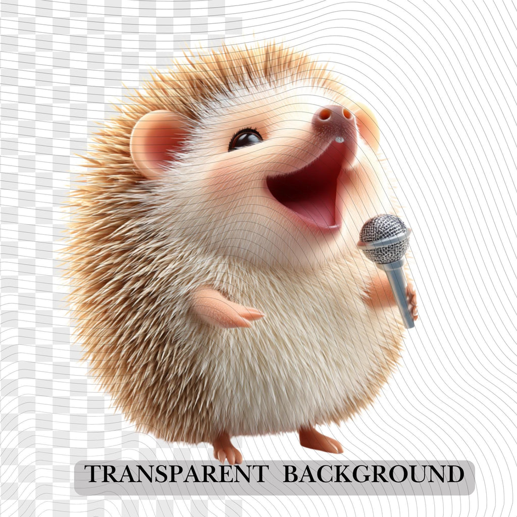 20 Quirky Hedgehog Clipart Set | Funny  Characters PNG Transparent Background| 300DPI