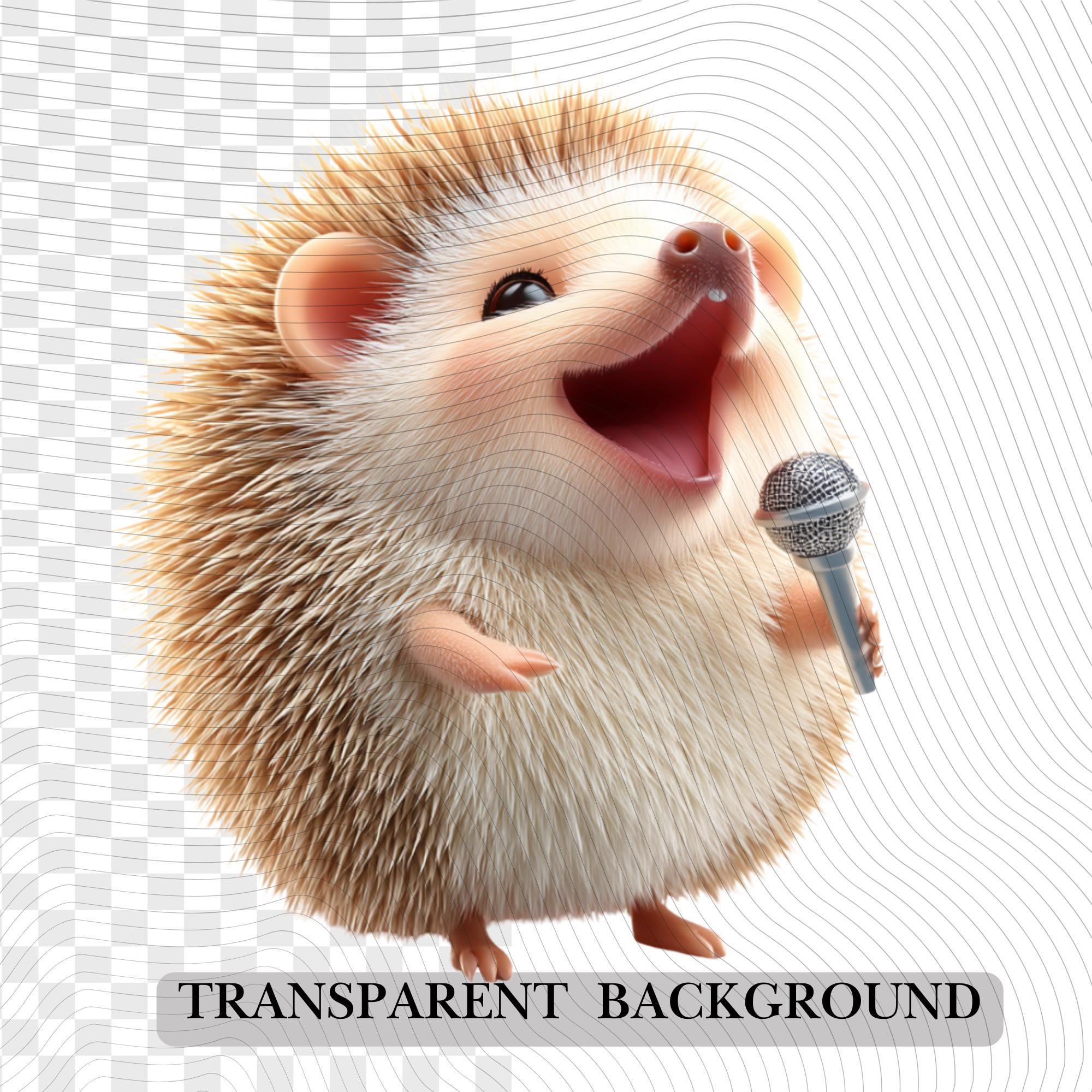 20 Quirky Hedgehog Clipart Set | Funny  Characters PNG Transparent Background| 300DPI