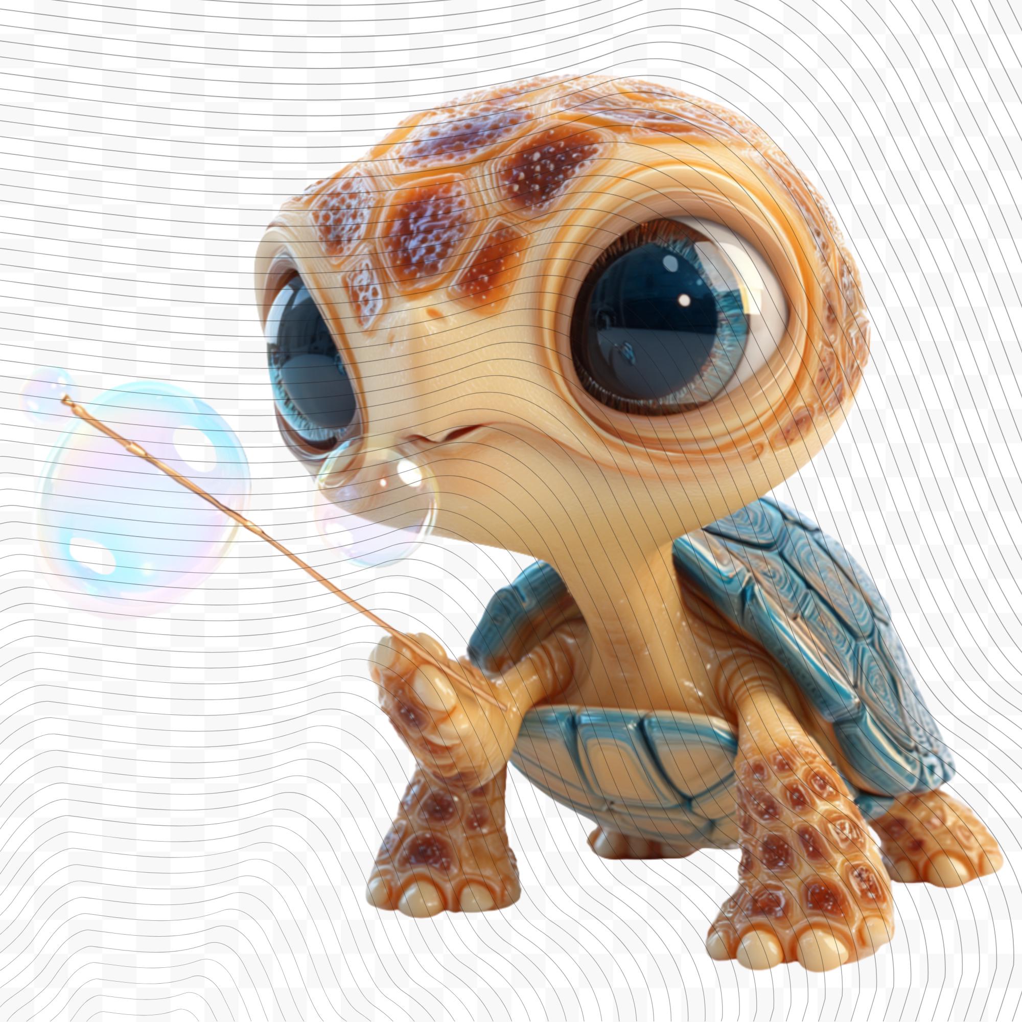 10 Quirky Turtle Clipart Set | Funny Characters PNG Transparent Background| 300DPI