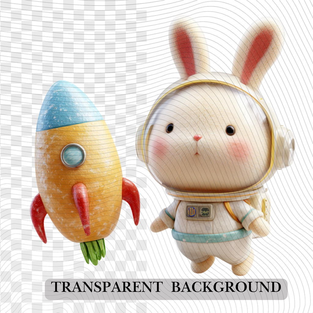 23 Quirky Rabbit Clipart Set | Funny  Characters PNG Transparent Background| 300DPI