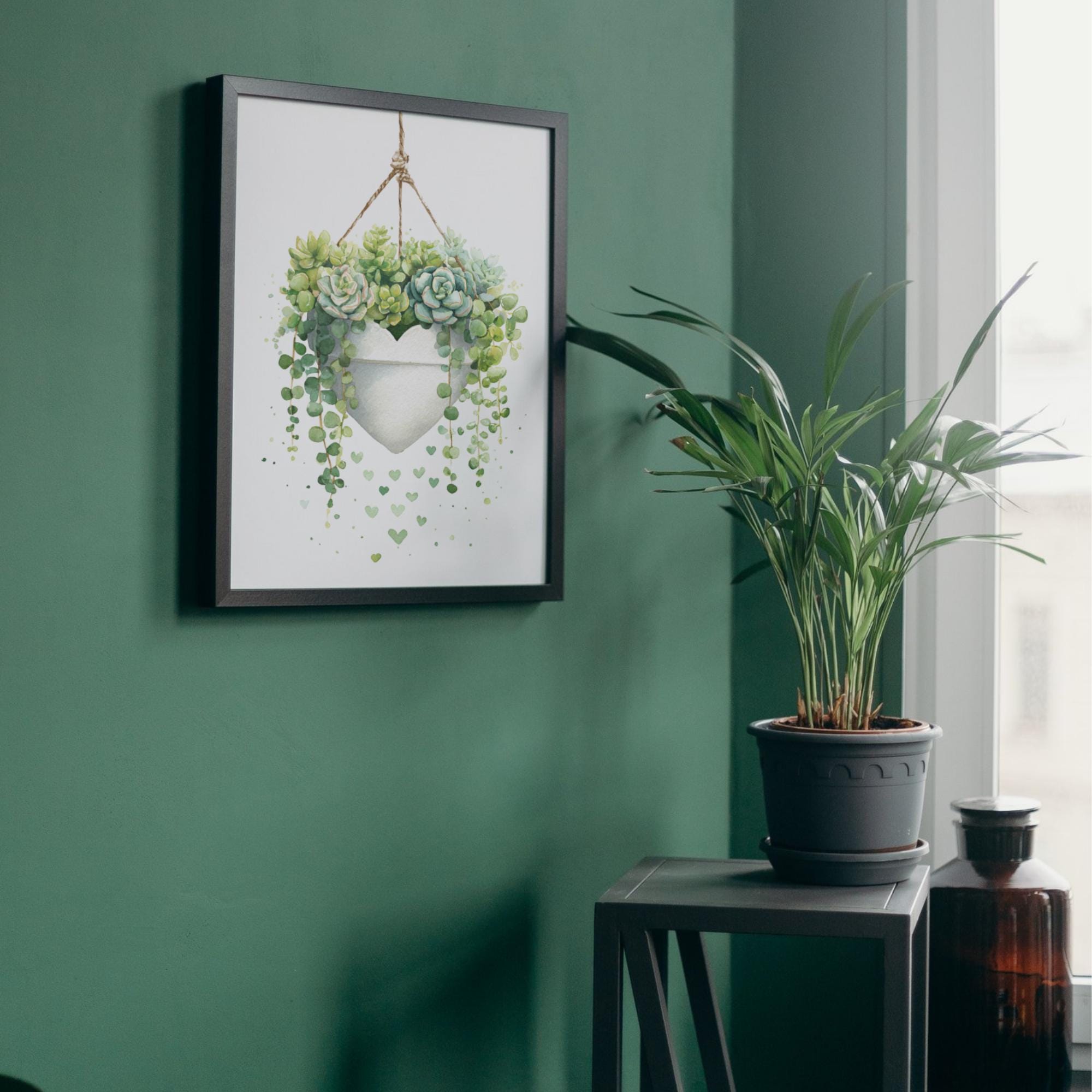 120 Succulent Clipart Bundle |Colorful Watercolor Succulents, Pots & Bouquets PNG Set |PNG  Transparent Background