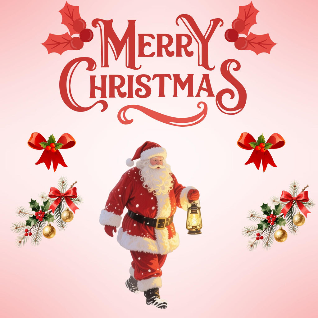 23 Santa's Christmas Journey Watercolor Clipart Bundle (PNG, 300 DPI)