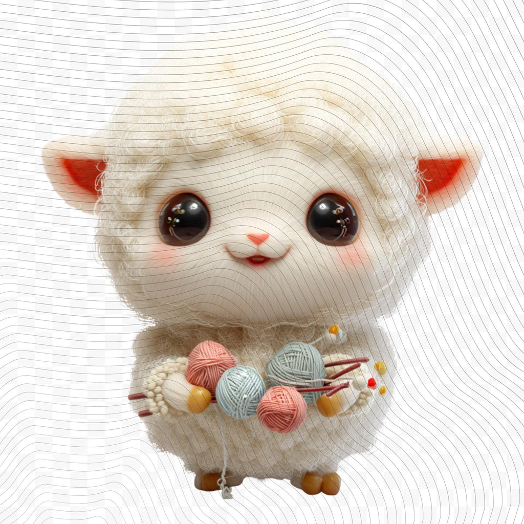 20 Quirky Sheep Clipart Set | Funny Characters PNG Transparent Background| 300DPI