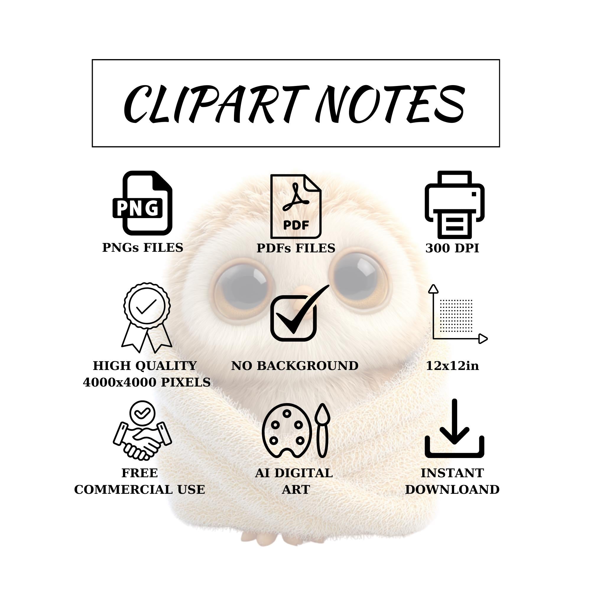 16 Quirky Owl Clipart Set | Funny Characters PNG Transparent Background| 300DPI