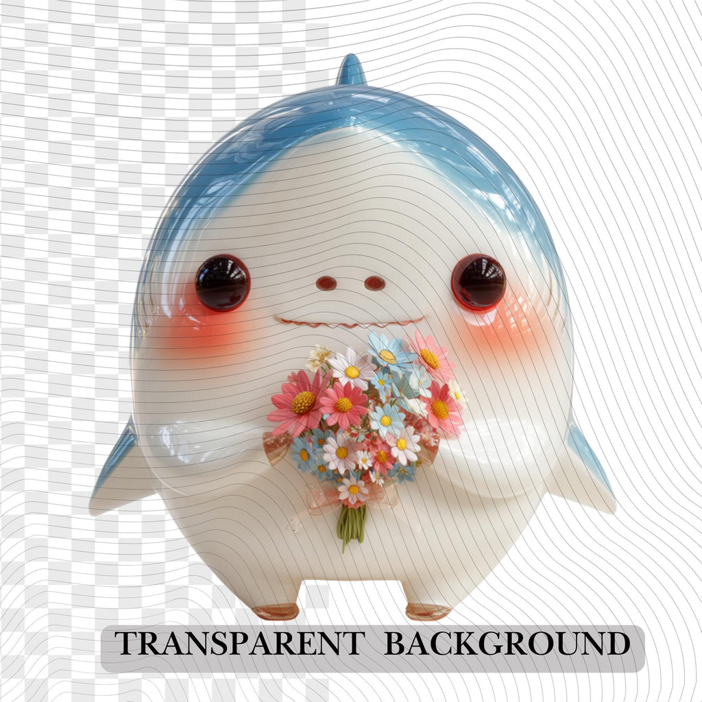 19 Quirky Shark Clipart Set | Funny Characters PNG Transparent Background| 300DPI