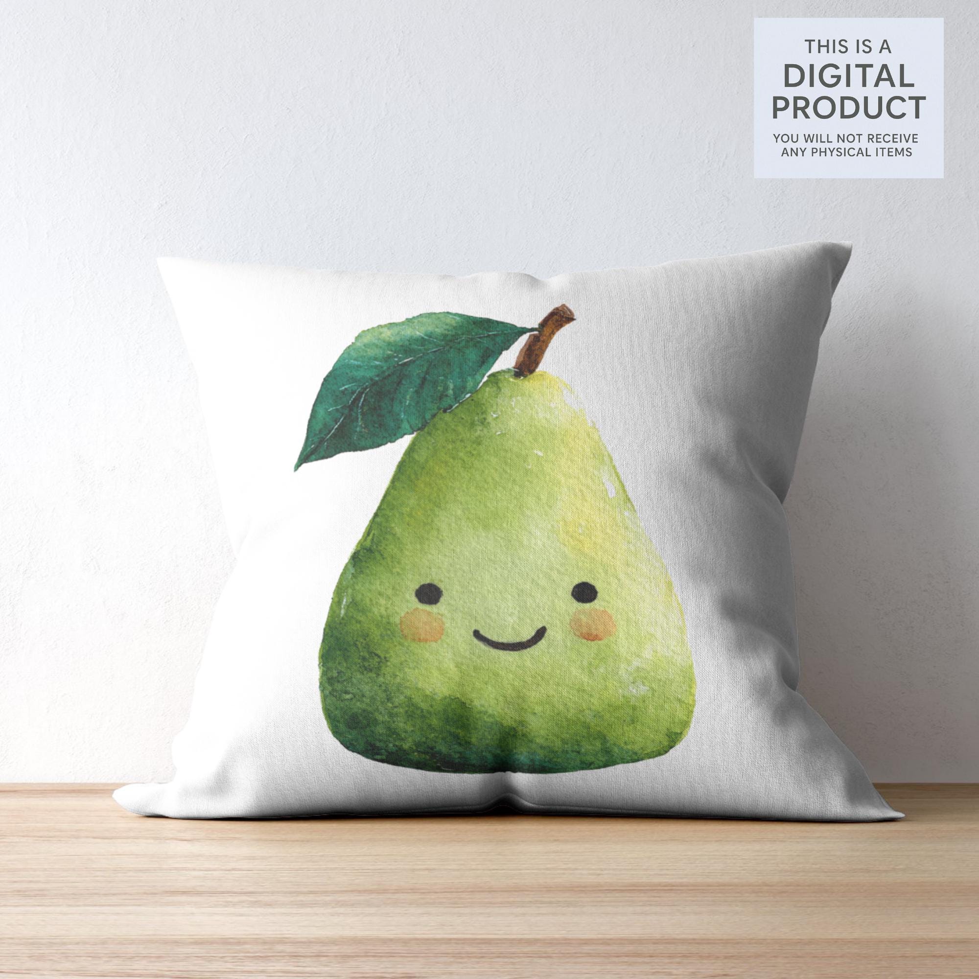 30 Watercolor Pear Tree Clipart Bundle: Transparent PNG (Digital Download)