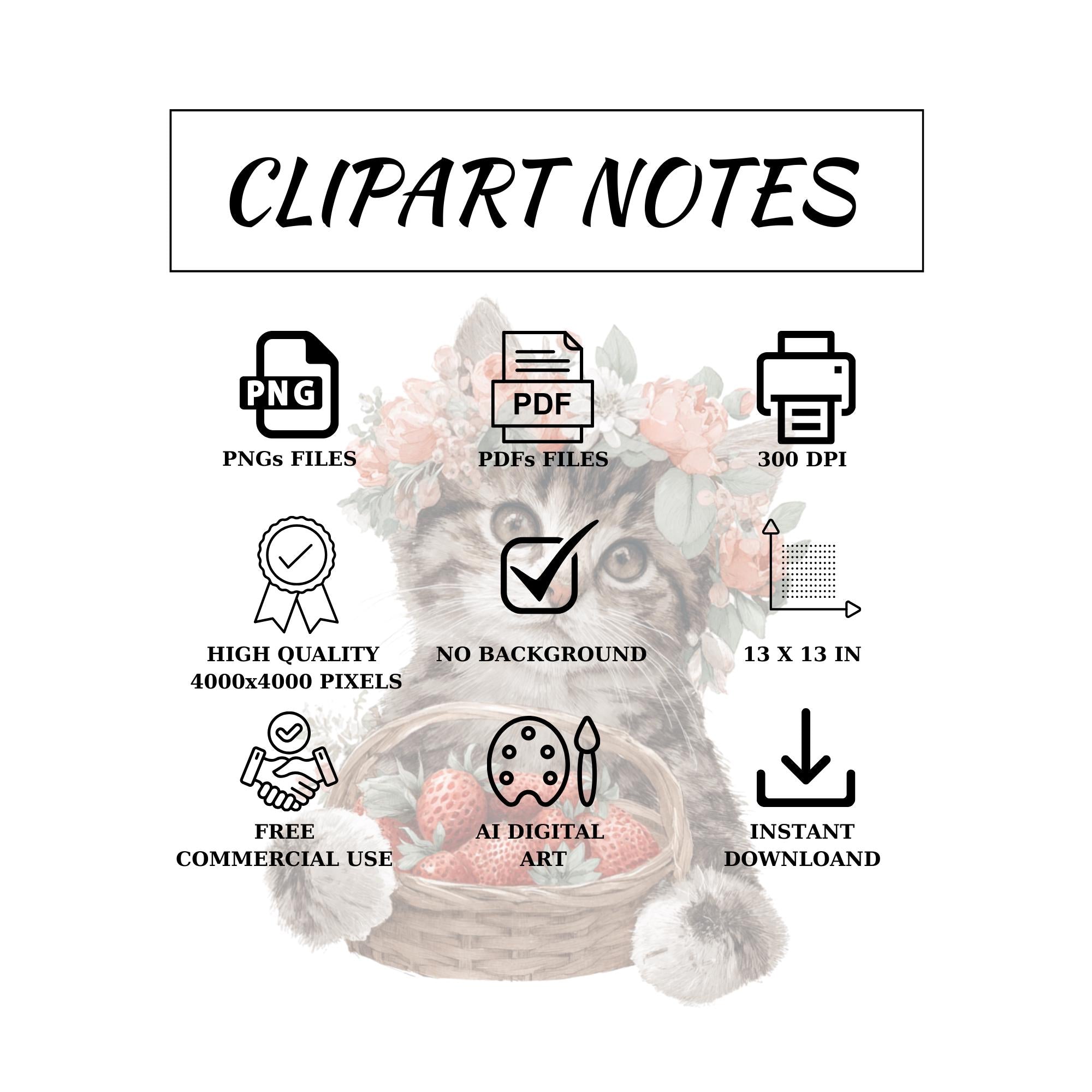 20 Seasonal Fruit Animals Clipart | Bunny, Bear, Fox, Cat, Squirrel | PNG Transparent