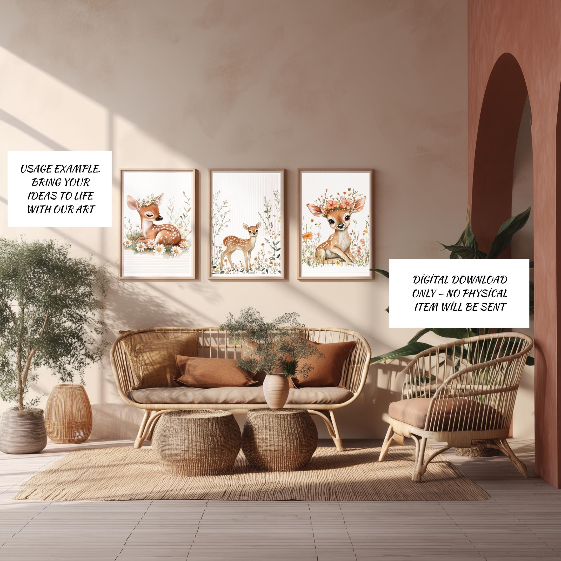 12 Cute Deer Clipart PNG Transparent Background | DTF Transfer| Printable Illustration| Scrapbooking, Stickers, Cards, T-Shirt