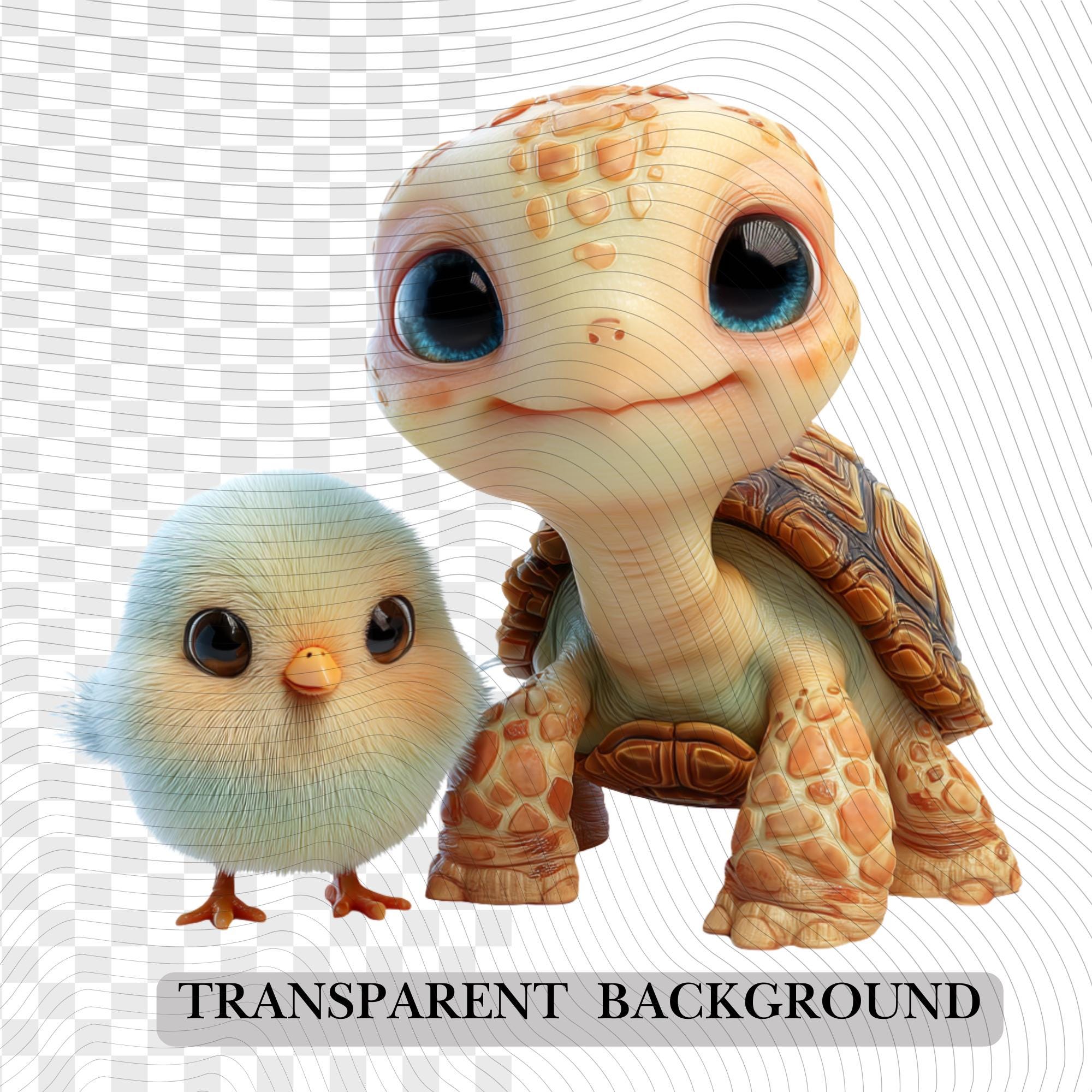 10 Quirky Turtle Clipart Set | Funny Characters PNG Transparent Background| 300DPI