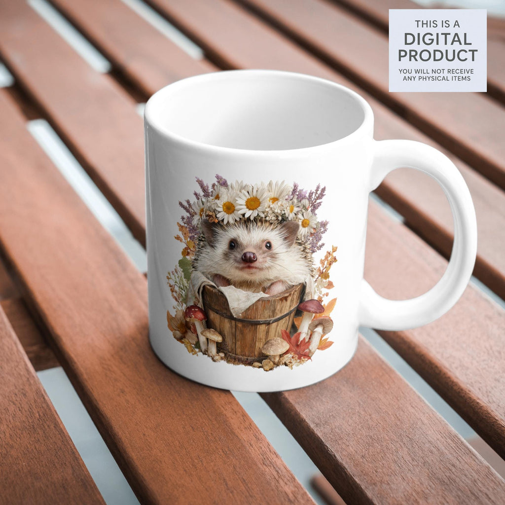 20 Baby Animals Clipart Bundle: Floral Crowned Transparent PNGs for Nursery Art