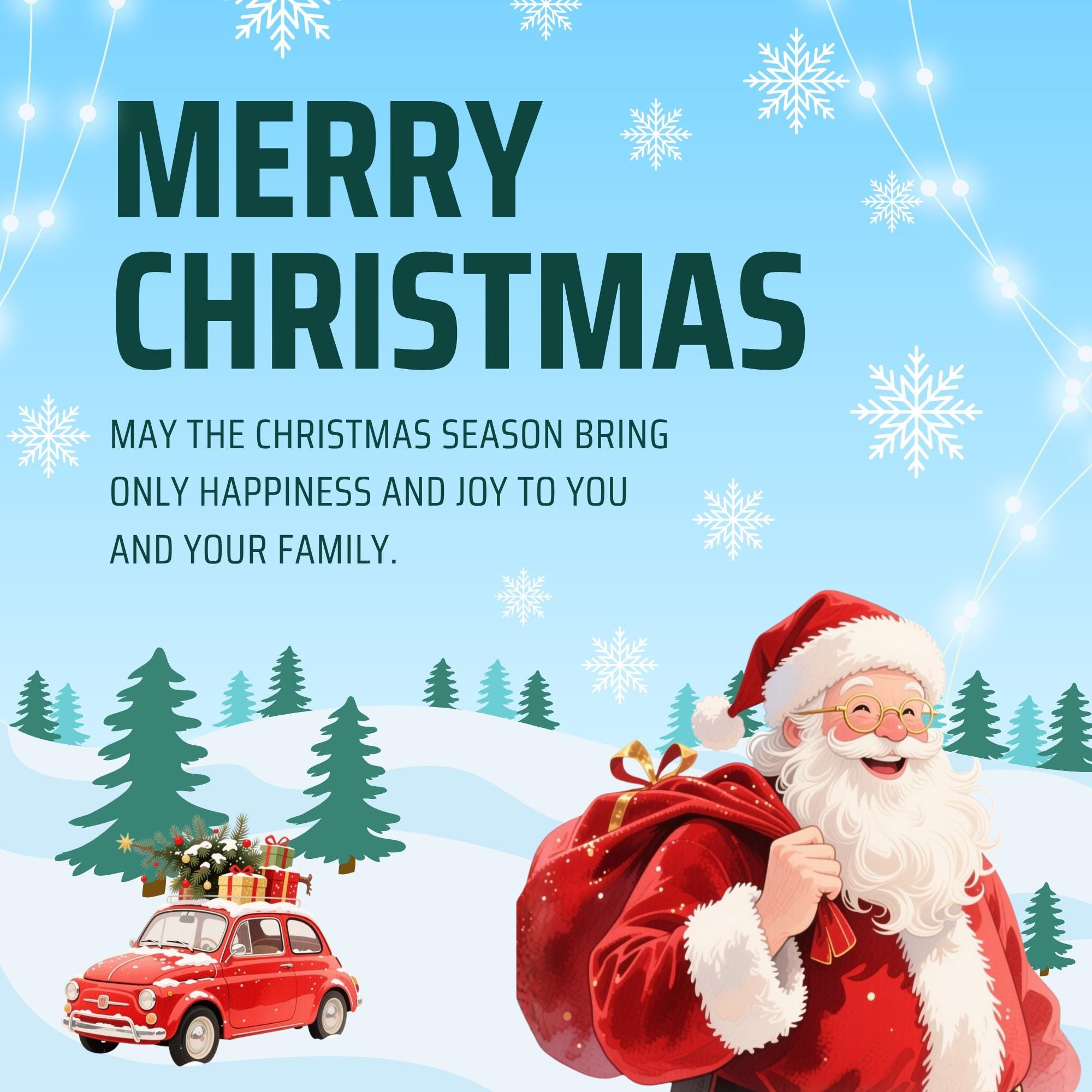 21 Santa Watercolor Clipart Bundle |Transparent Background PNG Illustrations