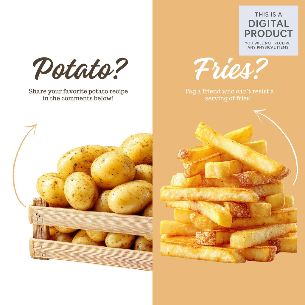 23 Realistic Potato Clipart Bundle | PNG Transparent Background