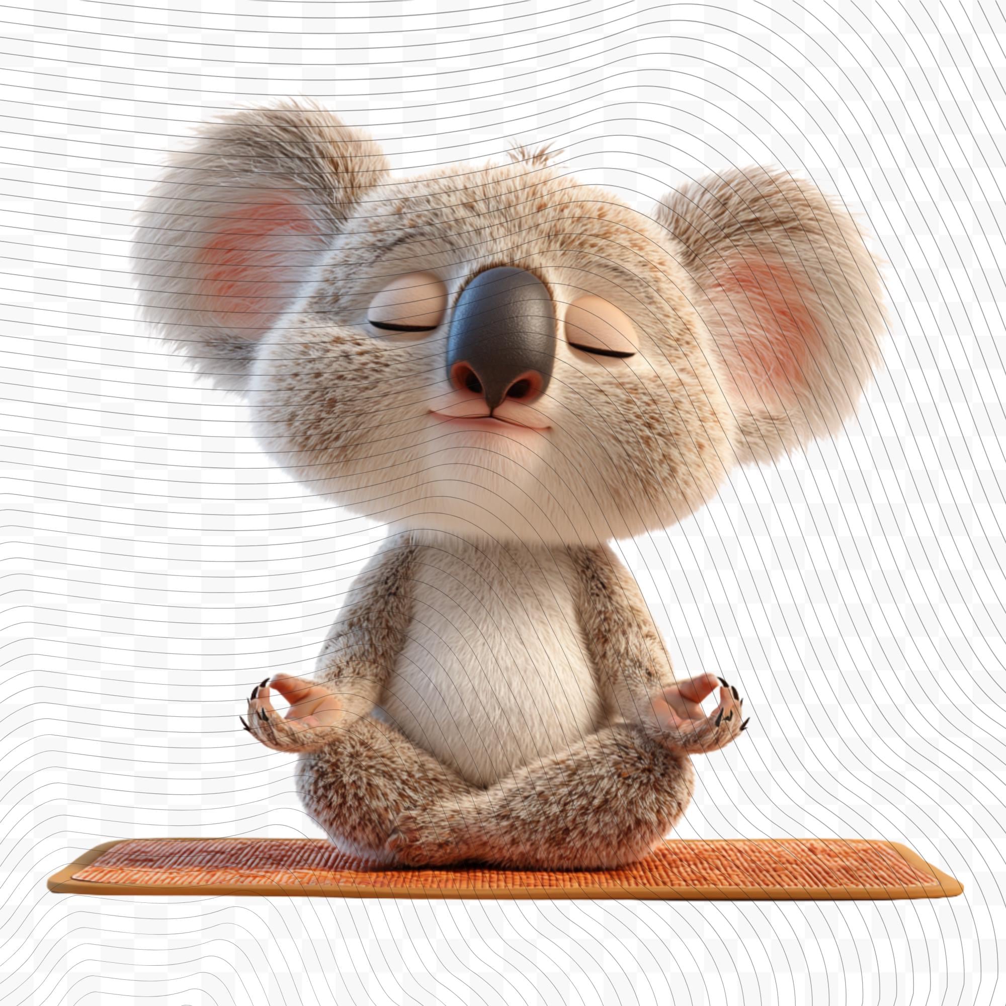 20 Quirky Koala Clipart Set | Funny Characters PNG Transparent Background| 300DPI