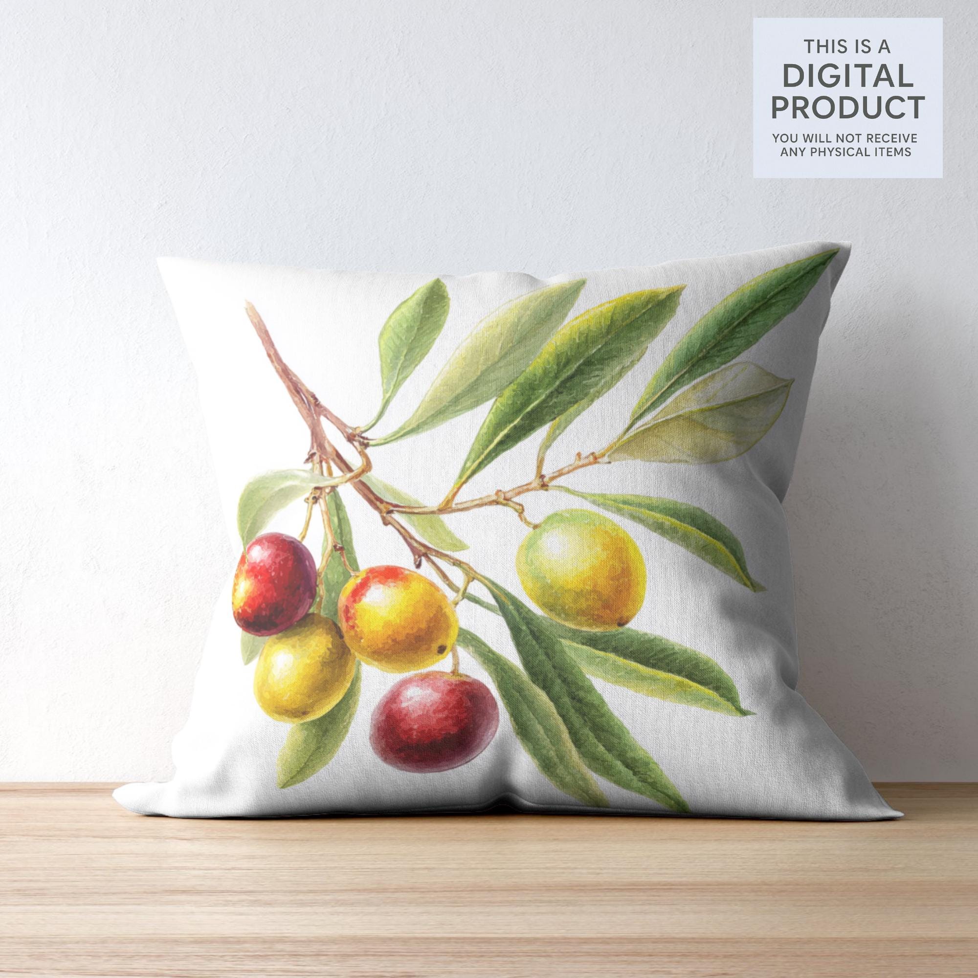 28 Olive Tree Clipart Bundle | Tropical Citrus Tree Transparent PNG