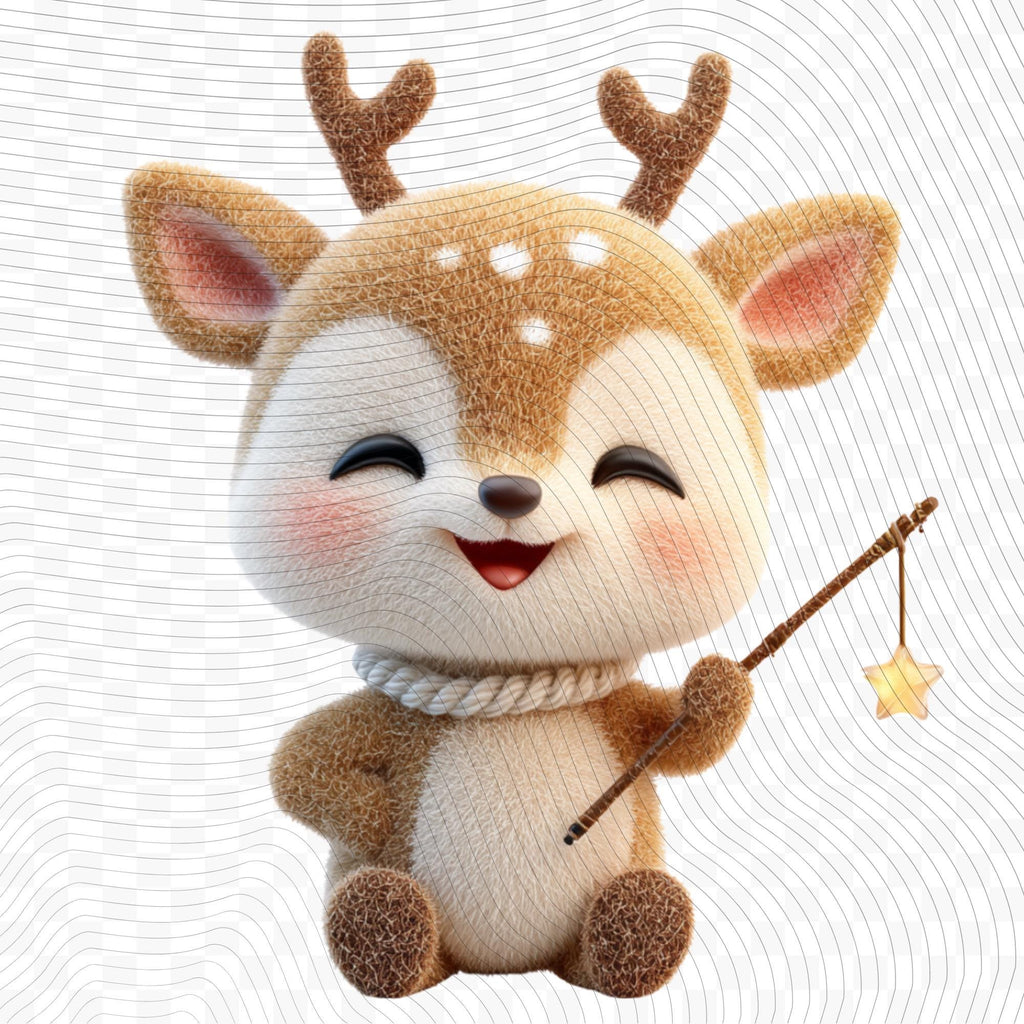 20 Quirky Deer Clipart Set | Funny Characters PNG Transparent Background| 300DPI