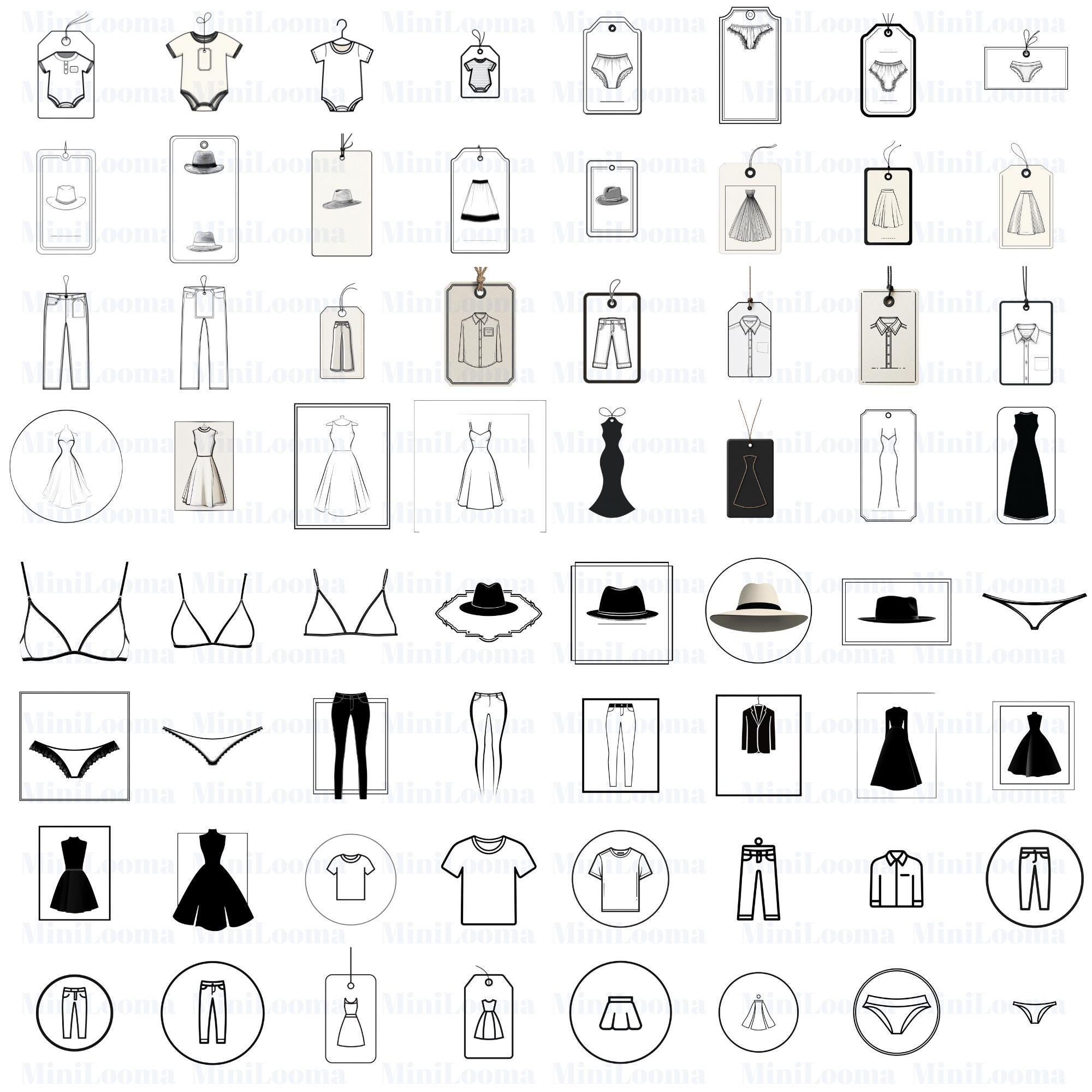 146 Clothing Label Clipart| PNG Transparent