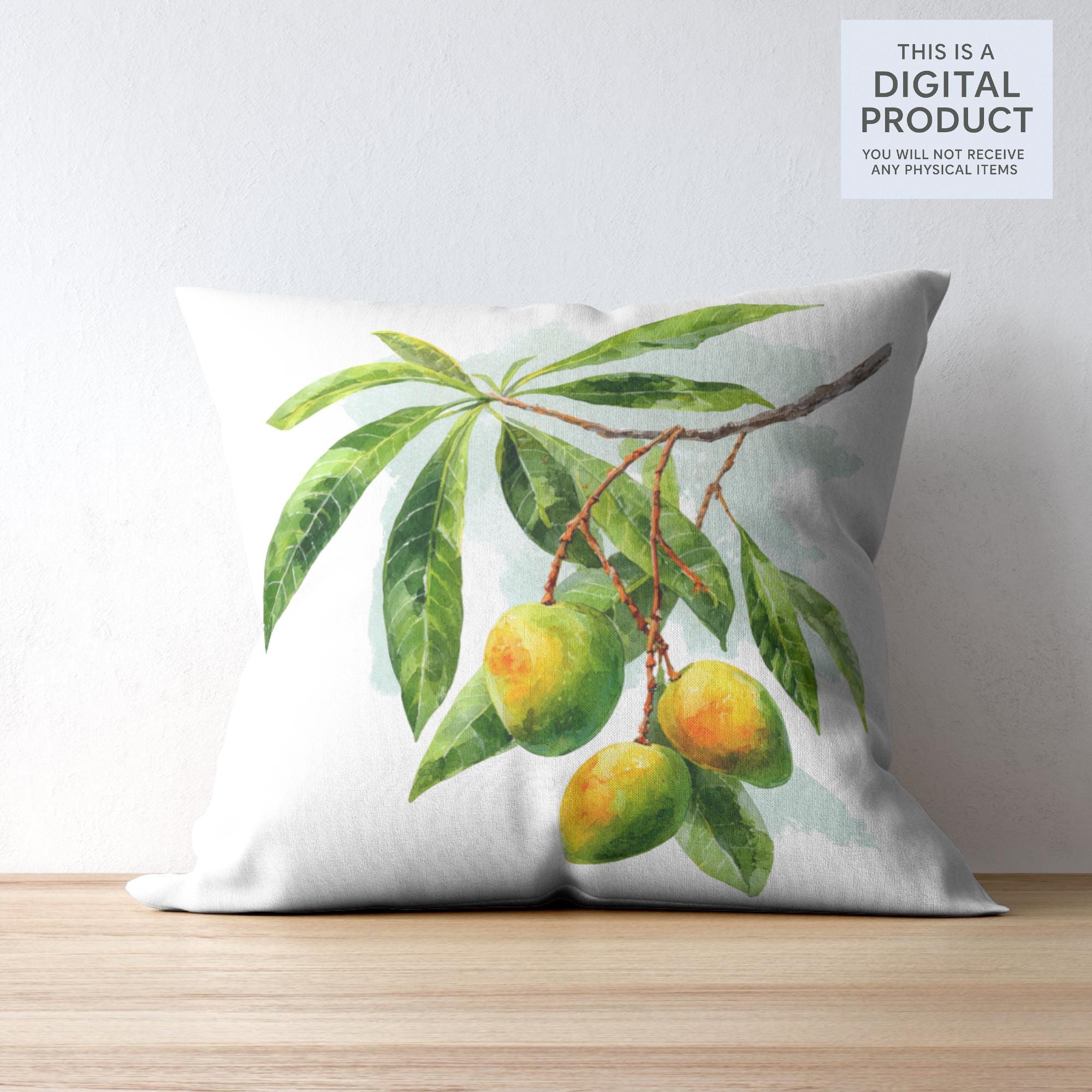 30 Mango Tree Clipart Bundle | Tropical Citrus Tree Transparent PNG