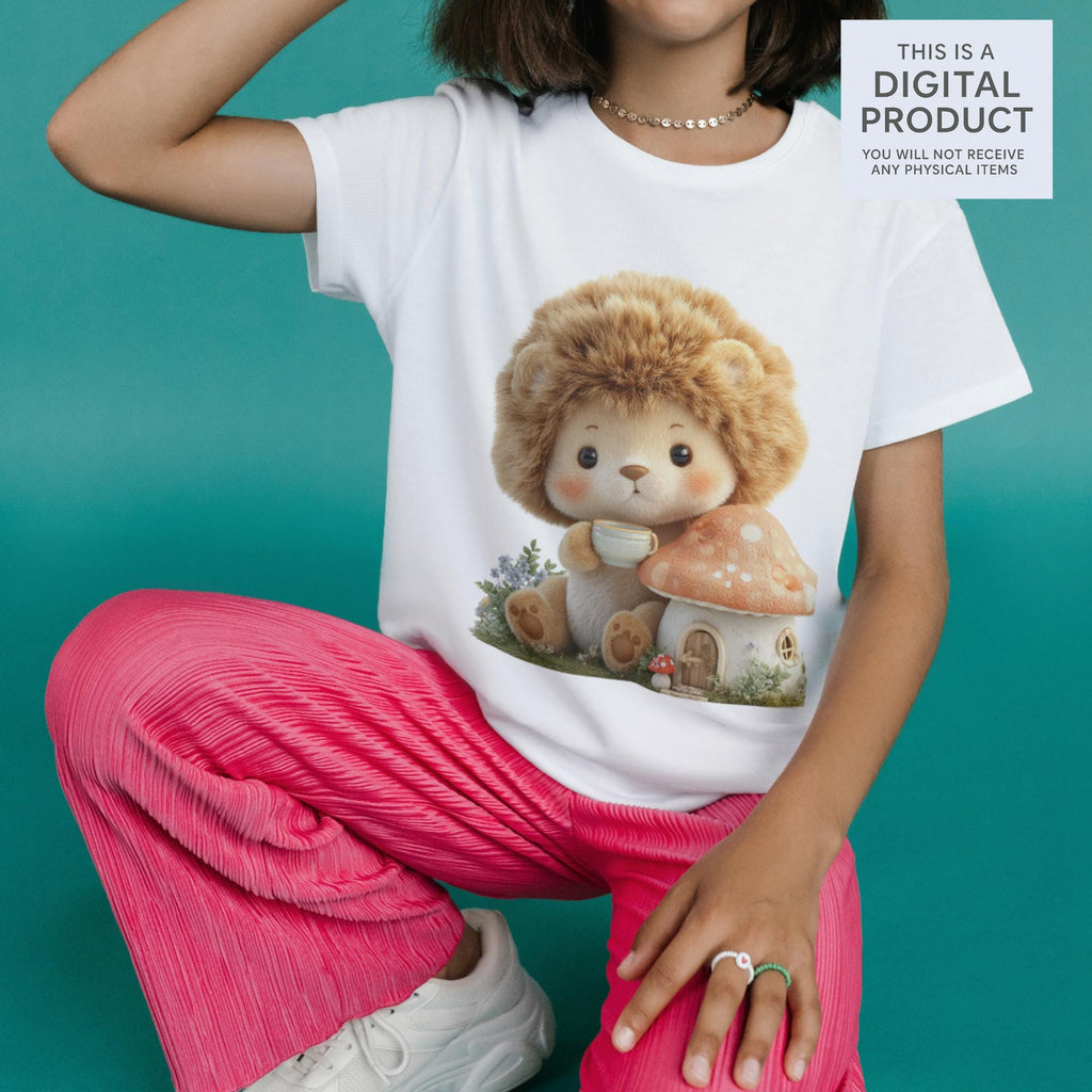 20 Quirky Lion Clipart Set | Funny Characters PNG Transparent Background| 300DPI