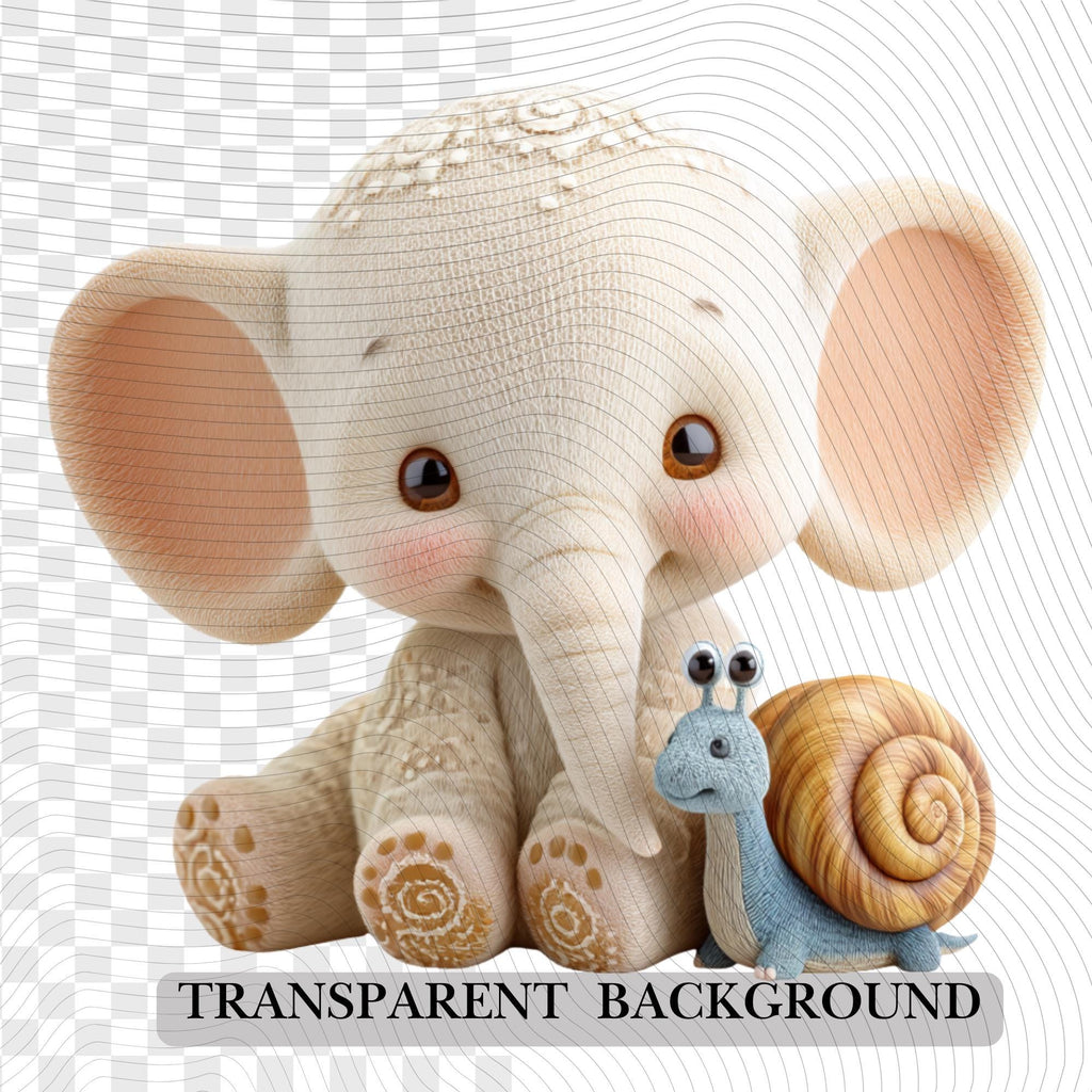 20 Quirky Elephant Clipart Set | Funny  Characters PNG Transparent Background| 300DPI