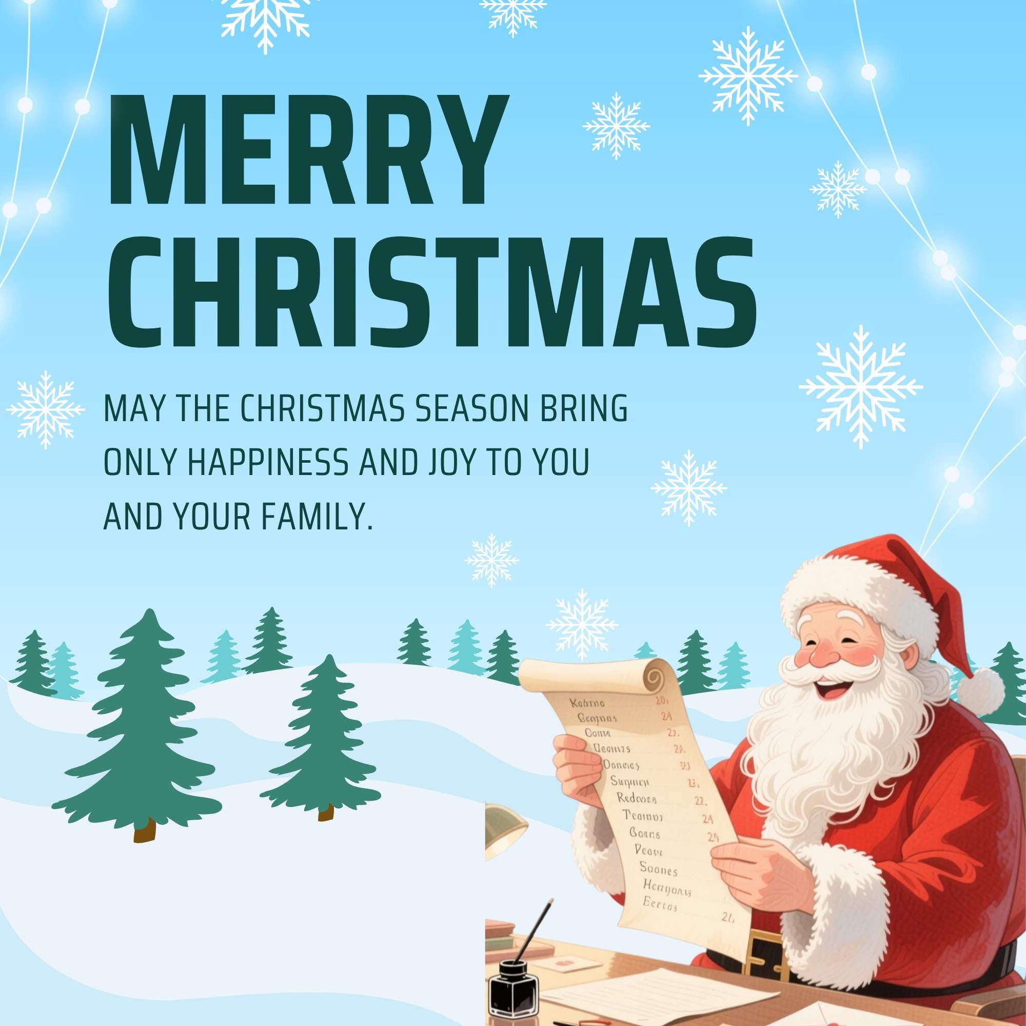 23 Santa's Christmas Journey Watercolor Clipart Bundle (PNG, 300 DPI)