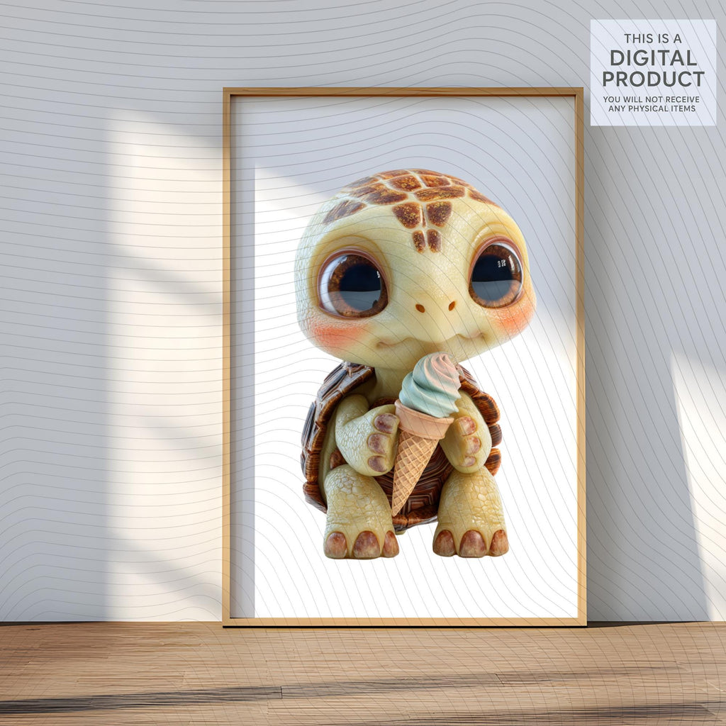 10 Quirky Turtle Clipart Set | Funny Characters PNG Transparent Background| 300DPI