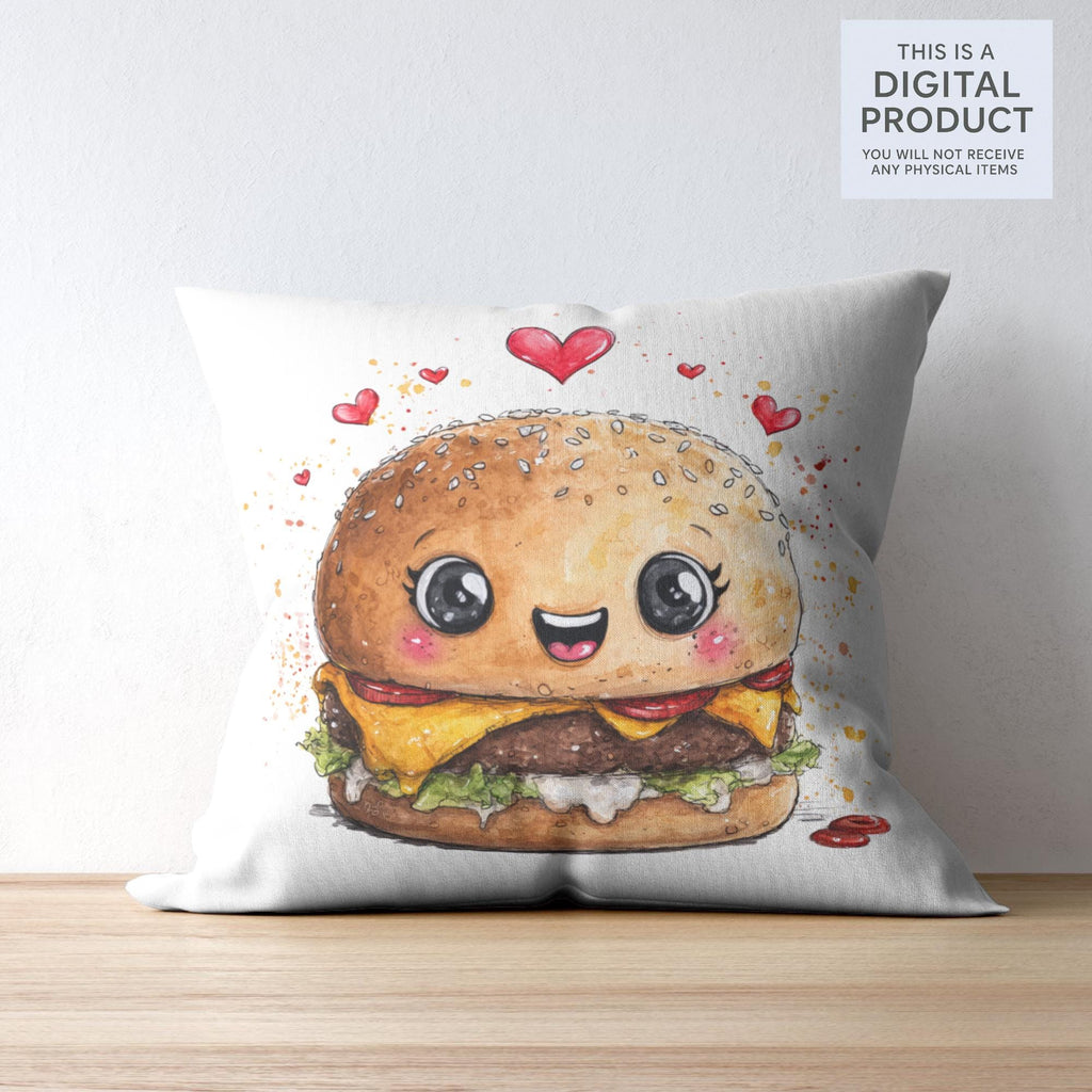 112 Watercolor Fast Food Clipart Bundle: Burger, Fries, Pizza ( Transparent PNG )