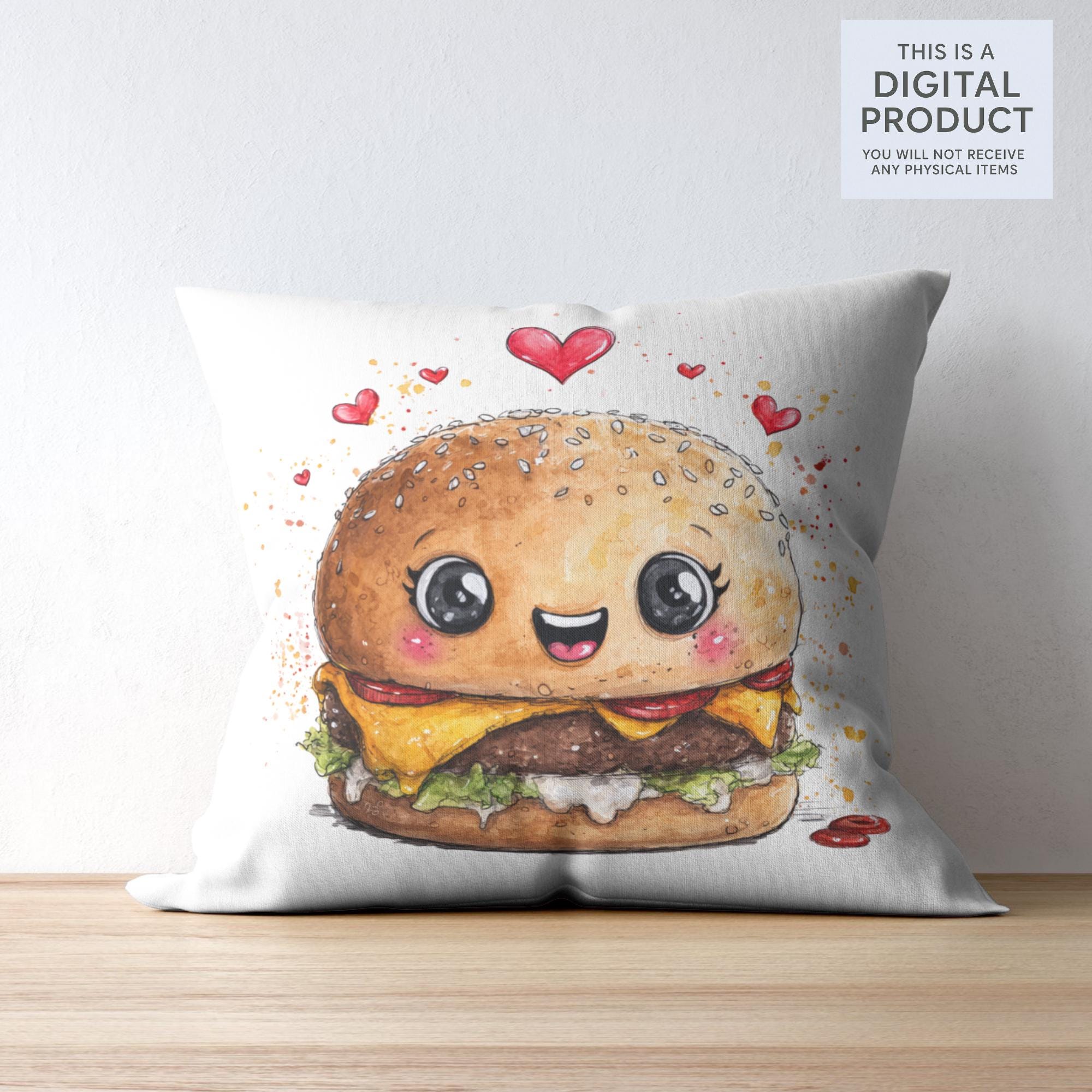 112 Watercolor Fast Food Clipart Bundle: Burger, Fries, Pizza ( Transparent PNG )