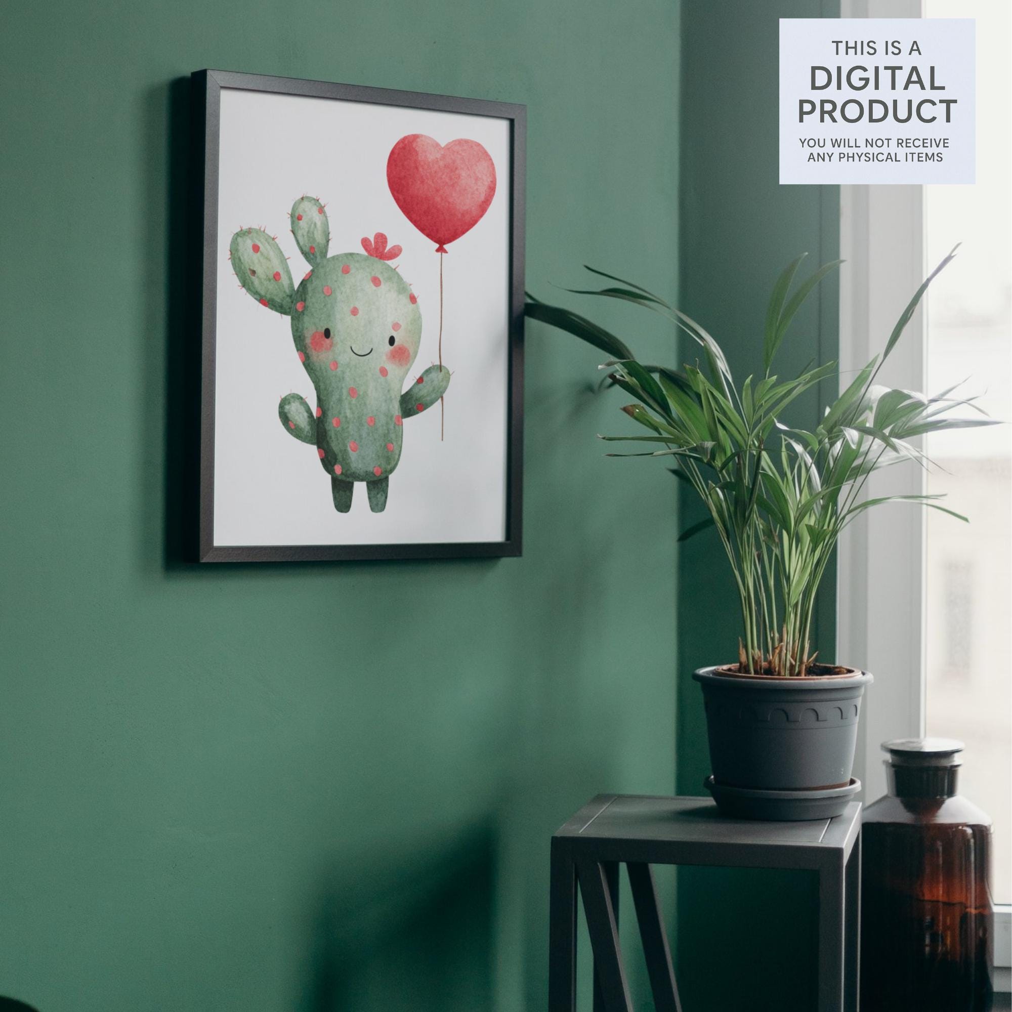 80 Kawaii Succulent - Cactus Clipart Bundle: Watercolor Plant Stickers (Transparent PNG)