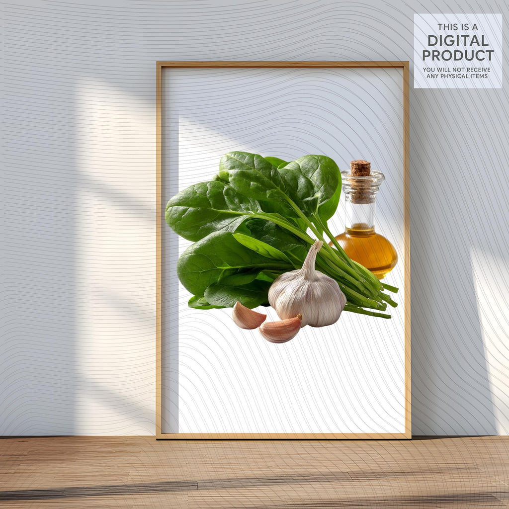 19 Realistic Spinach Clipart Bundle| PNG Transparent Background