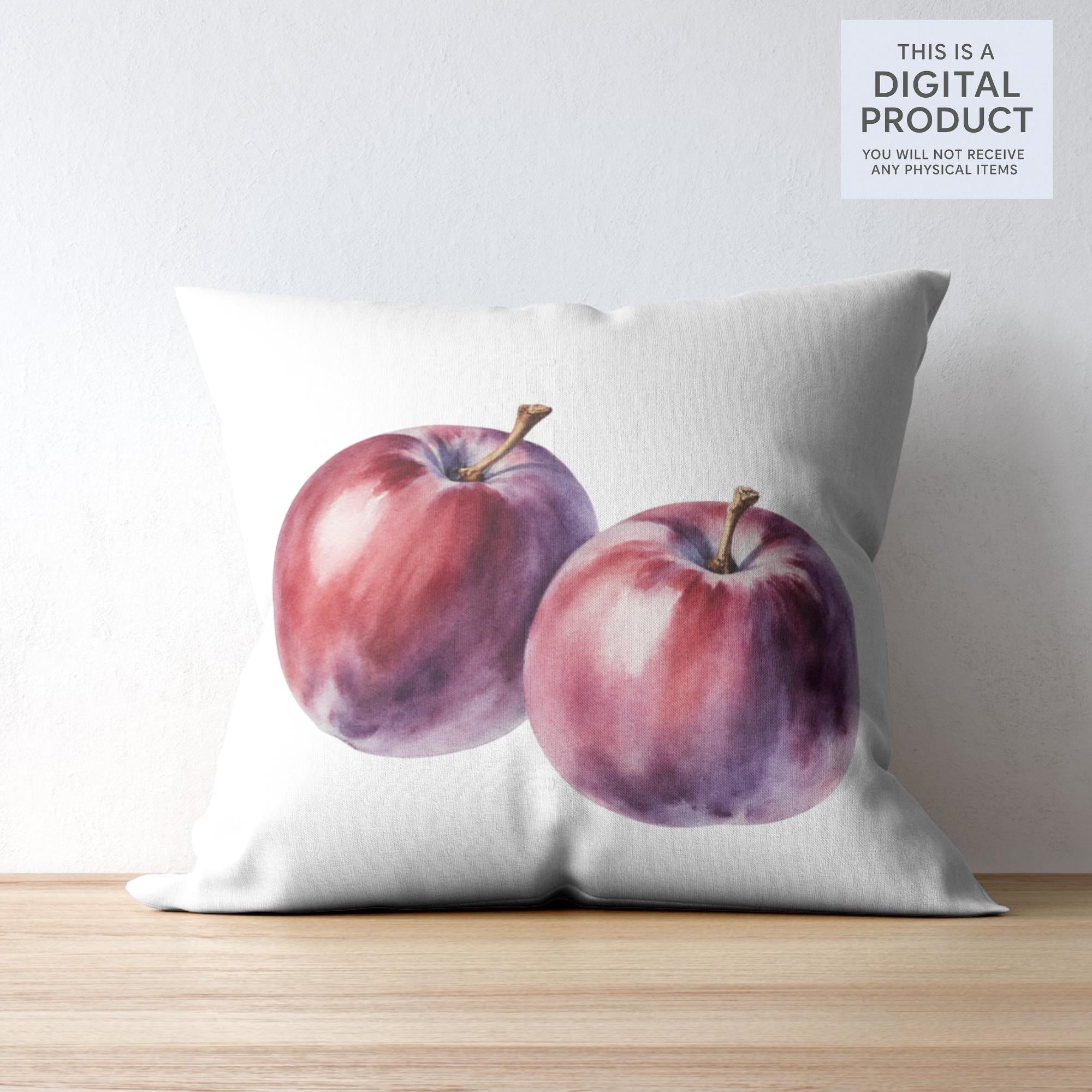 30 Watercolor Plum Clipart Bundle: Fruit Tree PNG Images (Digital Download)