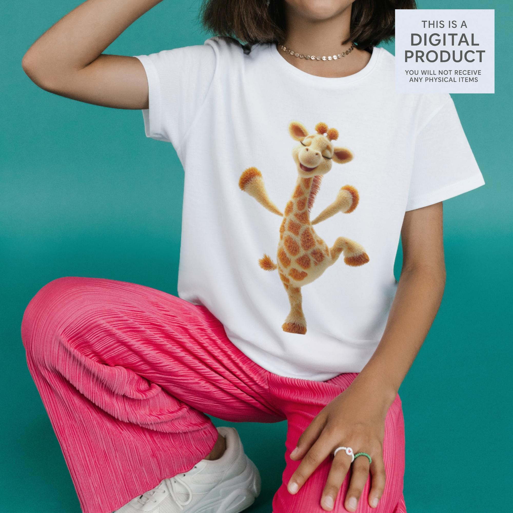 20 Quirky Giraffe Clipart Set | Funny  Characters PNG Transparent Background| 300DPI