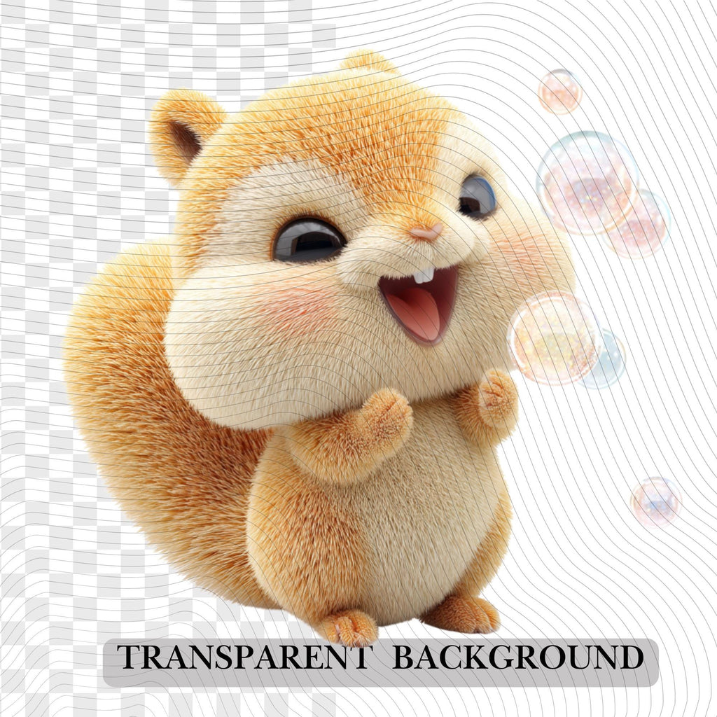 20 Quirky Squirrel Clipart Set | Funny Characters PNG Transparent Background| 300DPI